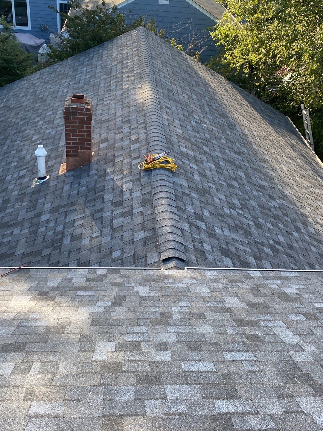 Residential Roofing Installation using Owens Corning Duration Slatestone Gray by A Plus Exterior