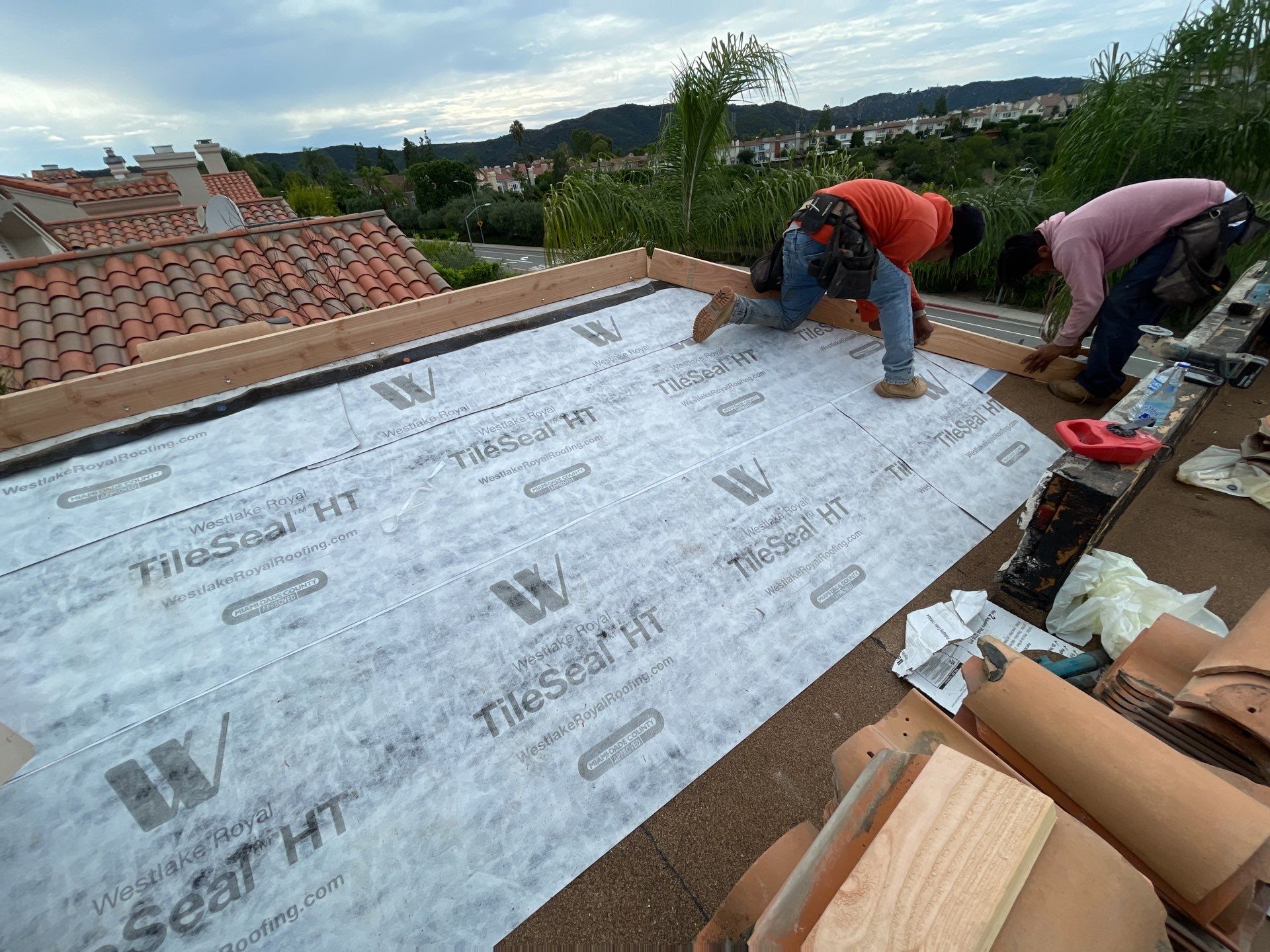Tile Reset Project- Los Angeles CA 90049 by Epic Roof Replacement