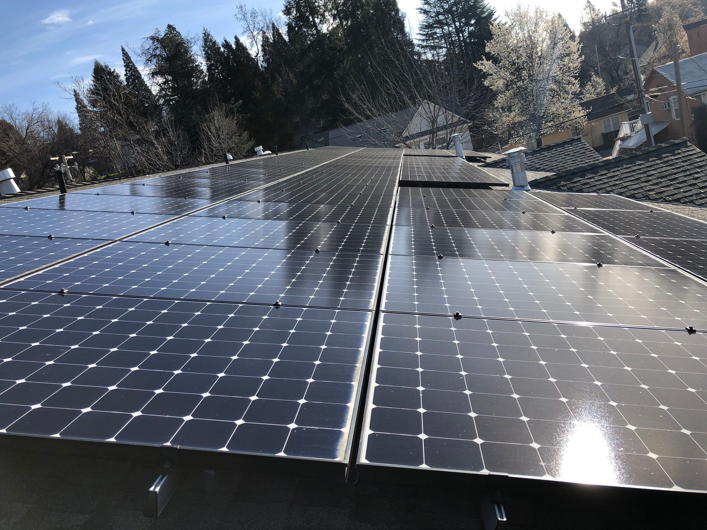 Commercial Solar Panel System Installed by Byers Enterprises 