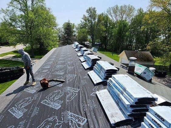 Commercial Roofing Installation using IKO DYNASTY - Granite Black by JNR Roofing LLC