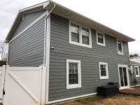 Siding Installation using JH Batten Smooth and JH Select Cedarmill Eased Edge by ExteriorPros