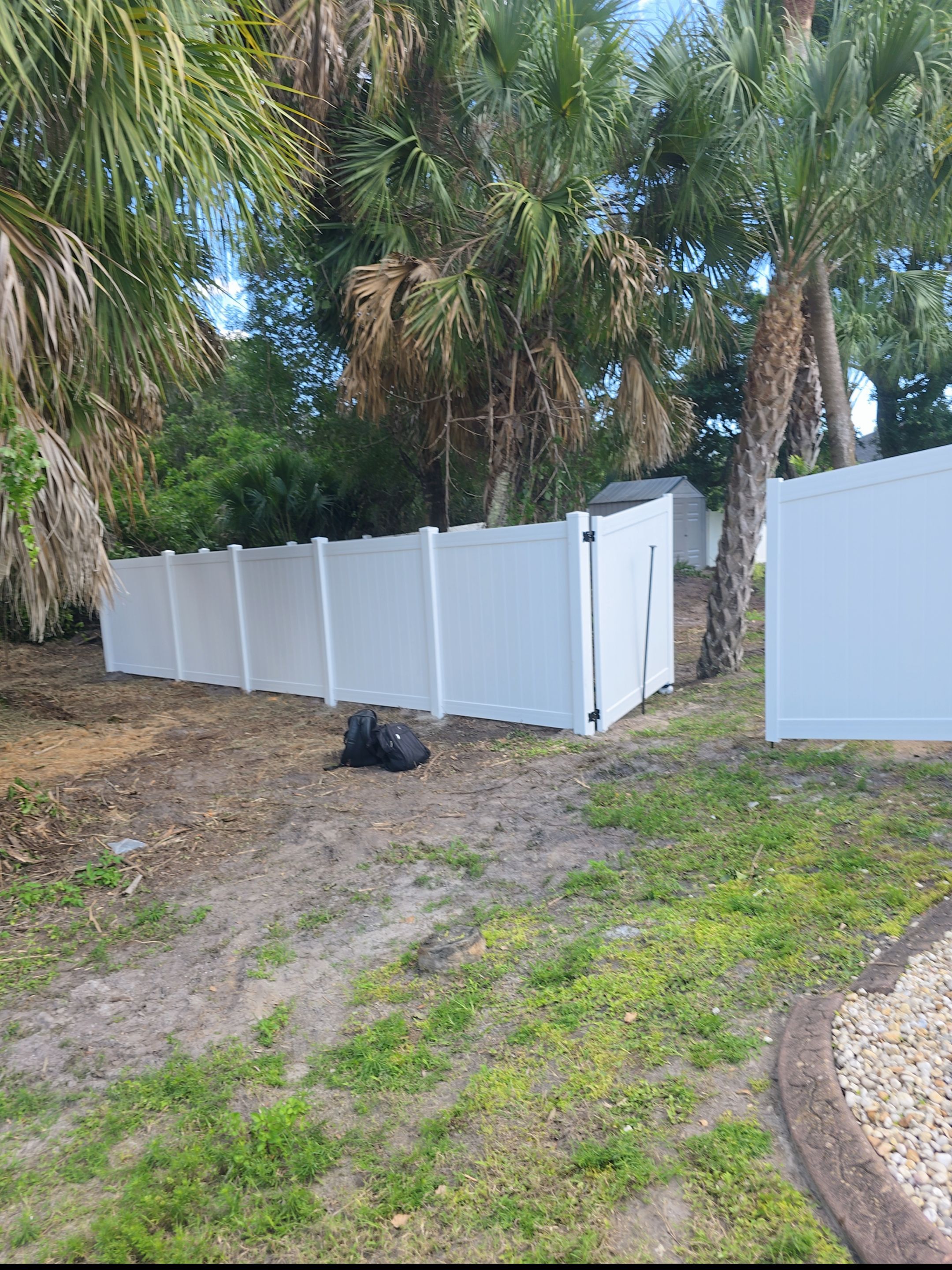 Vinyl Fence Install in North Port by True Fence LLC