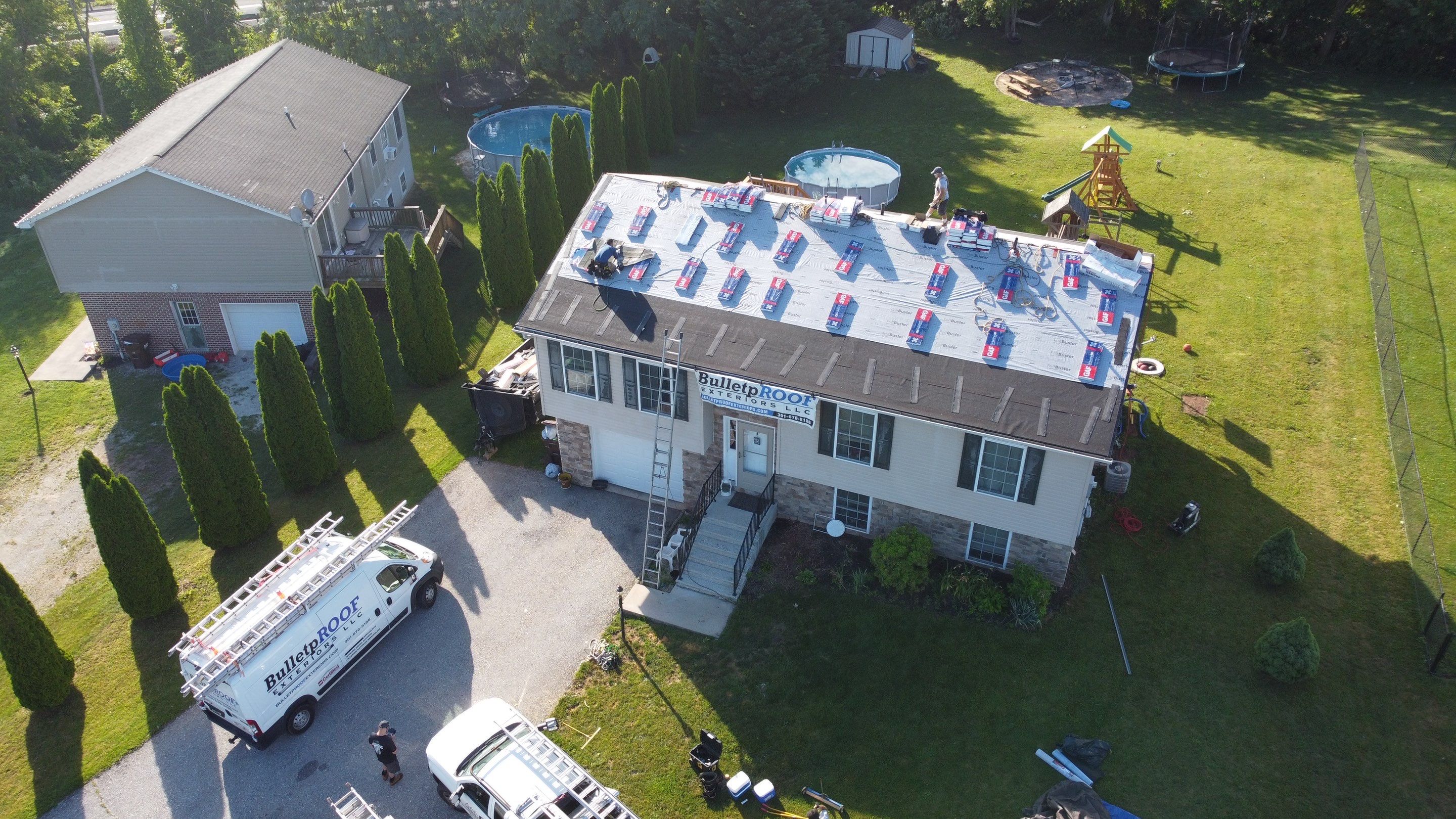 New BulletpROOF+ Lifetime Roofing System due to wind damage. by BulletpROOF Exteriors