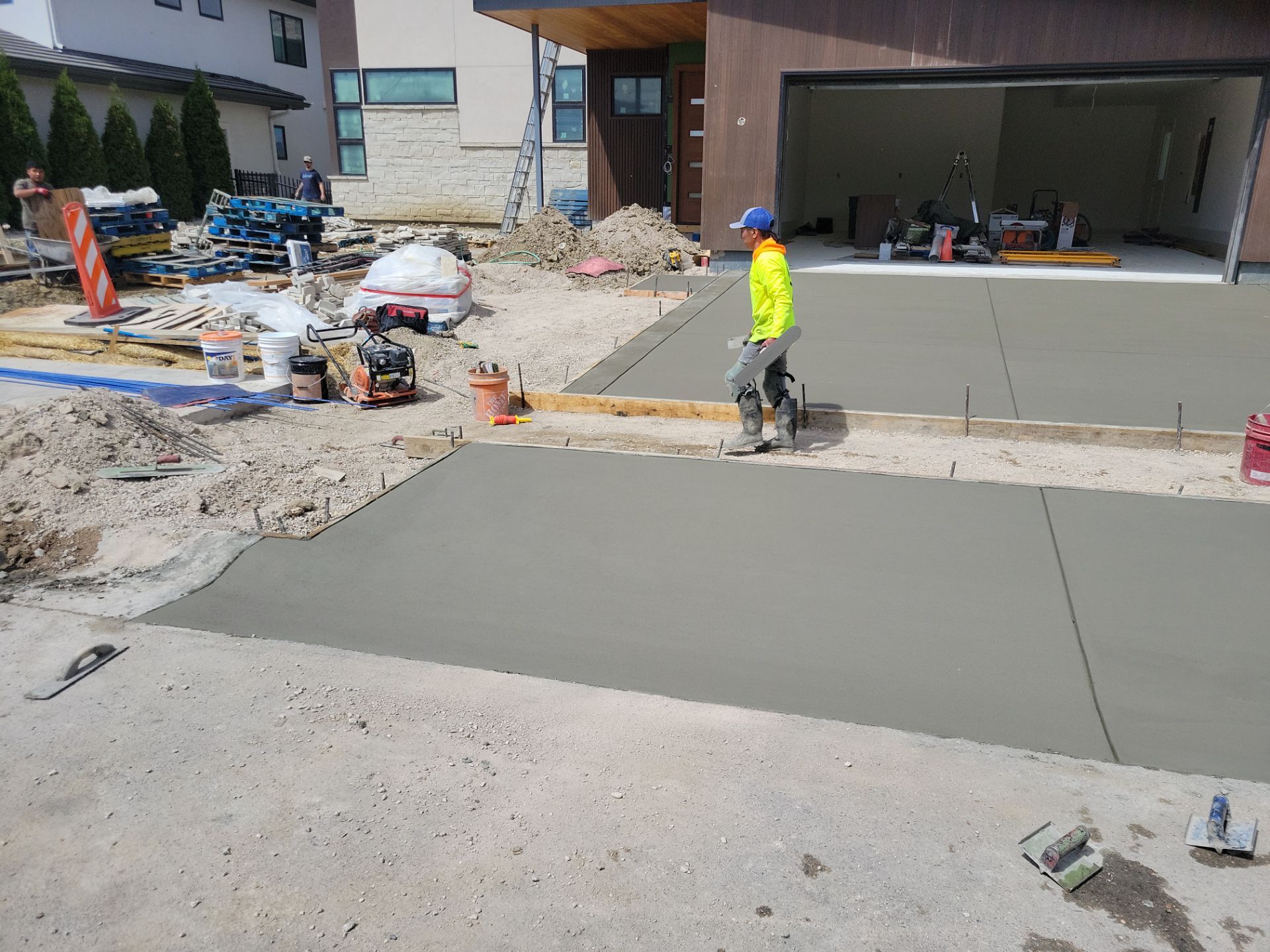 Stamped Concrete Patio and Custom Walkway Installation in Berthoud, Colorado by Center Line Concrete