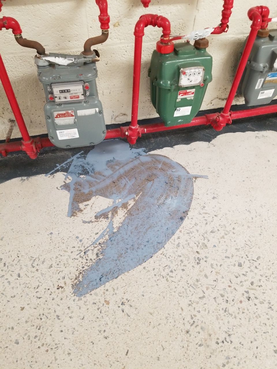 Laundry Room Floor Coating using Penntek- Silver Creek by Spectrum Painting, LLC