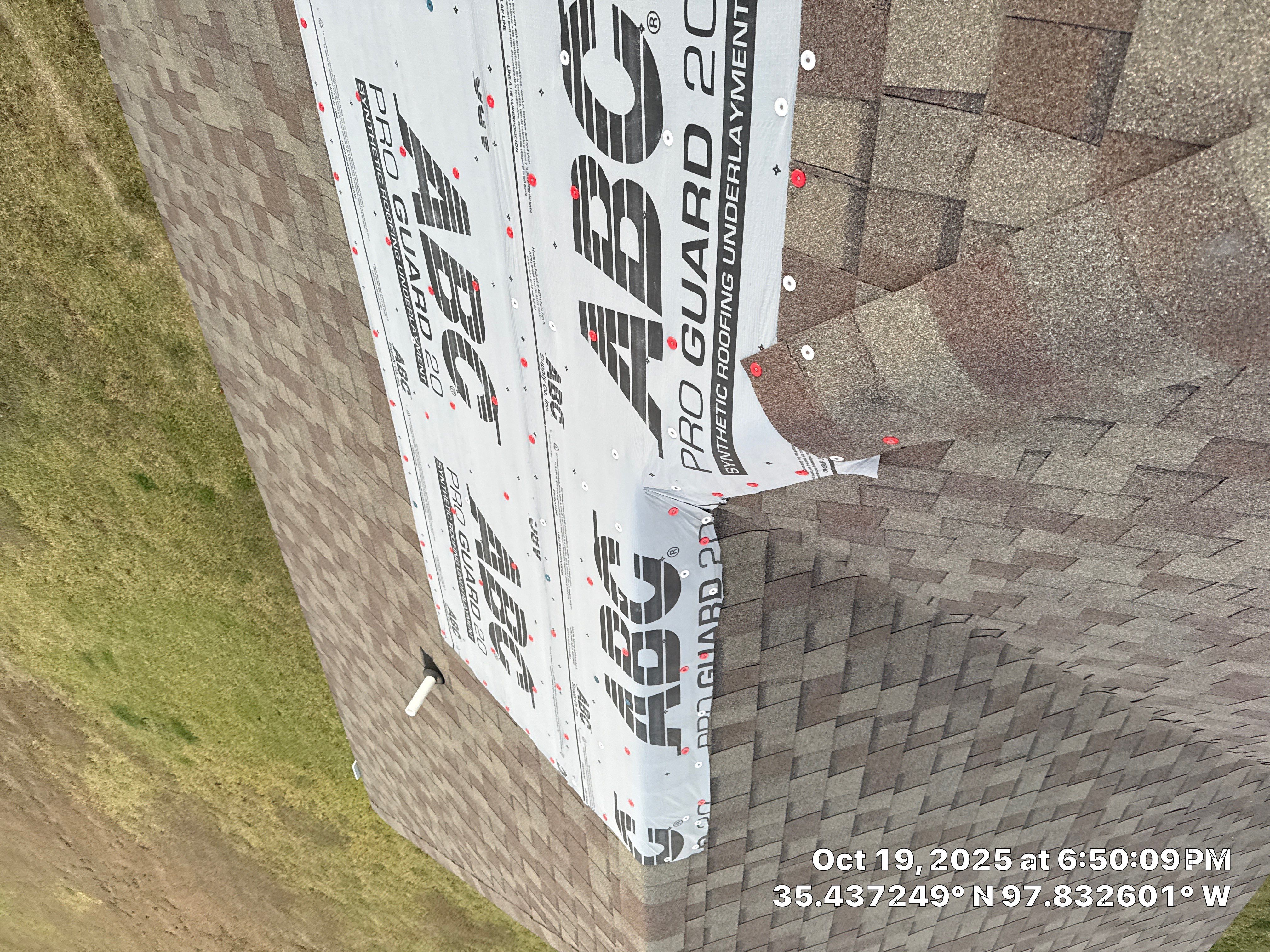 Roof repair due to shady contractor by OAK Roofing Restoration 