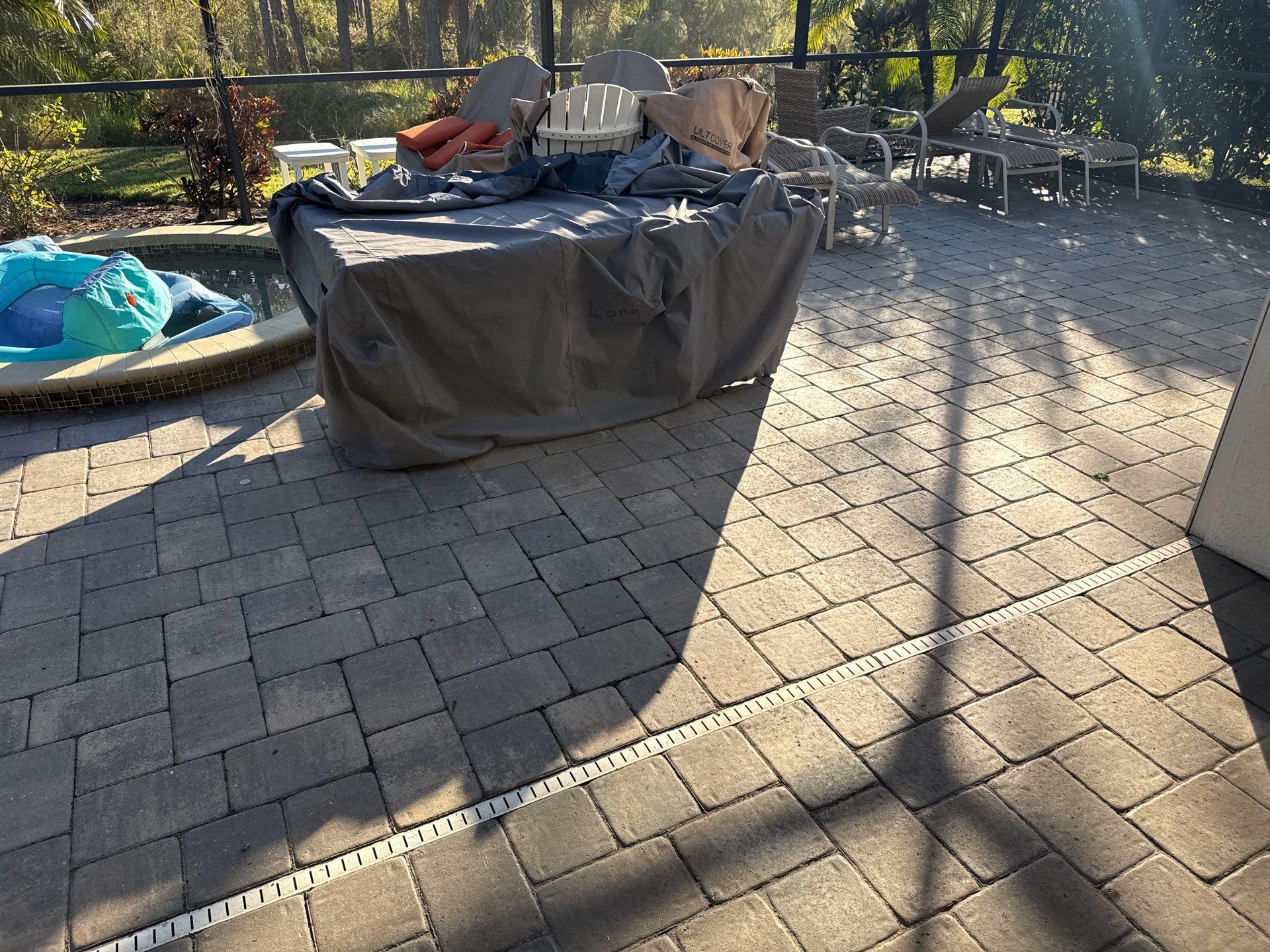 Flat Tile Roof, Paver Pool Deck & Driveway Cleaning | Cove at Twin Rivers, Parrish FL by Sunshine AquaWash