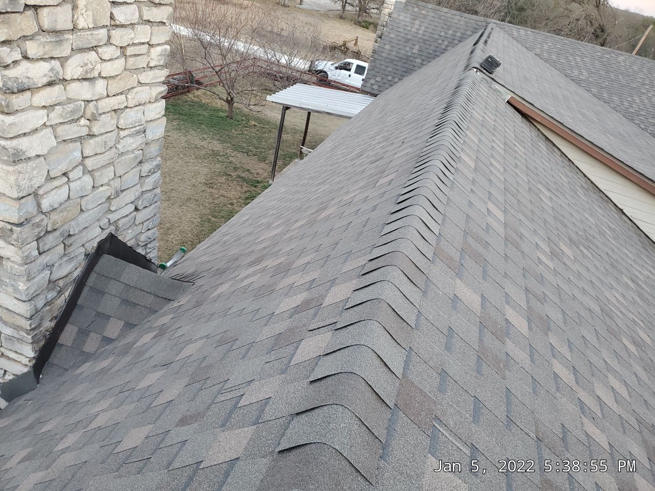 Residential Roofing Installation using ATLAS Pinnacle Pristine Shingles by Harvey Roofing & Construction
