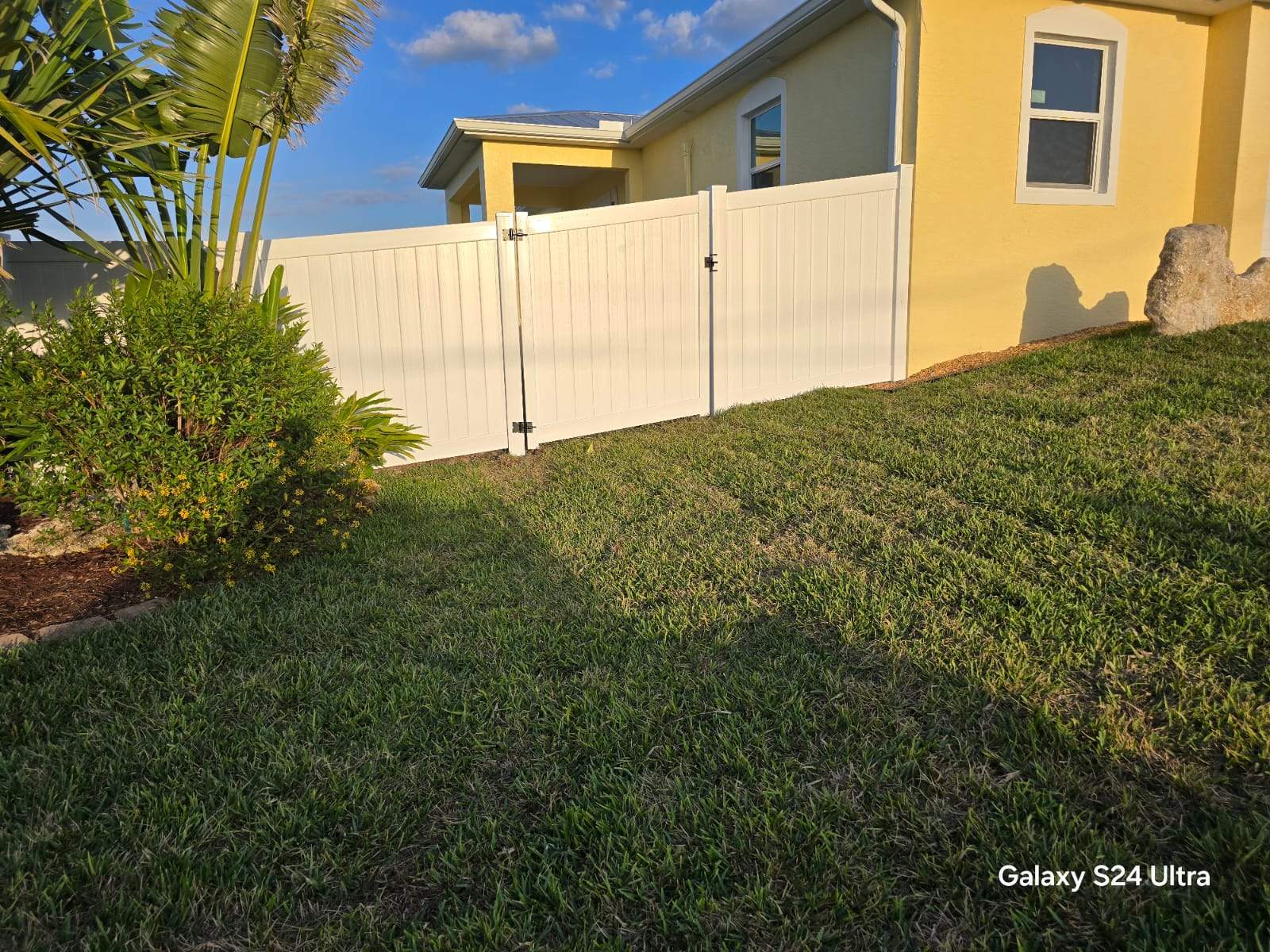 Vinyl Privacy Fence and Porch Railing Installation in Port Charlotte by True Fence LLC