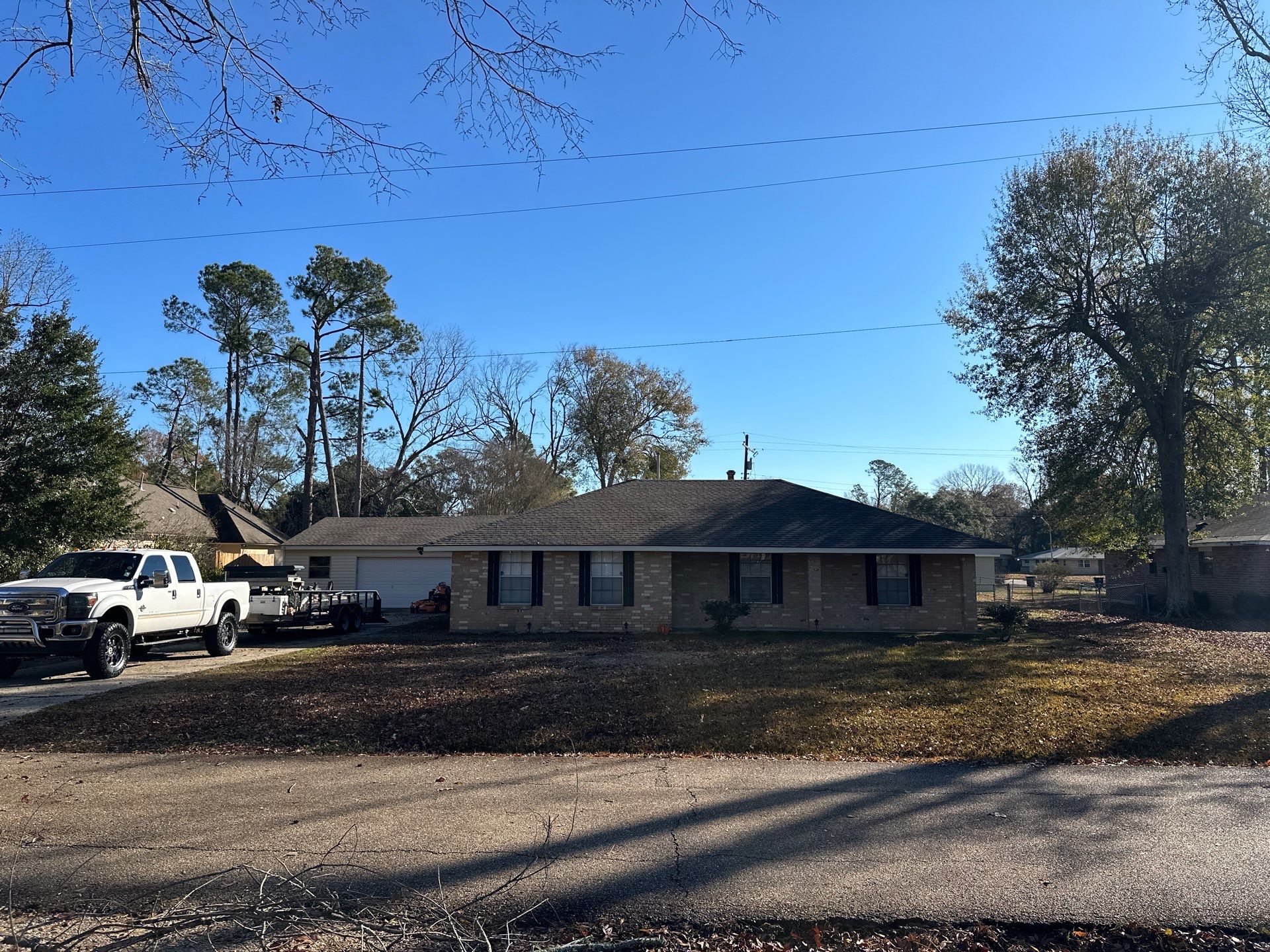 WINTER LANDSCAPE CLEAN UP using  Leaf Removal by CutScape, LLC.