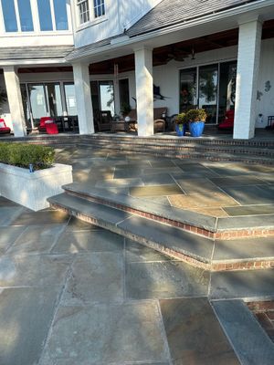 Pool deck cleaning in Wilmington by Shark Power Washing
