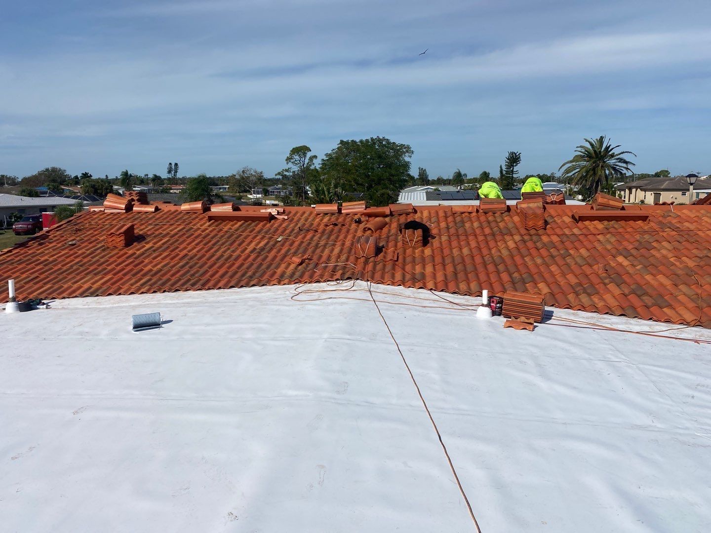 Residential Brava Spanish Tile Install in North Port, Florida by International Roofing