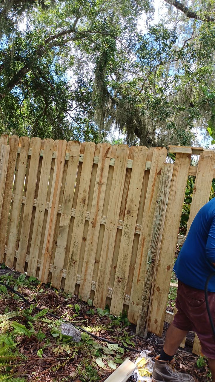 Nokomis, FL 6ft. Tall Treated Wood Shadowbox  by Asap fence and gates, LLC