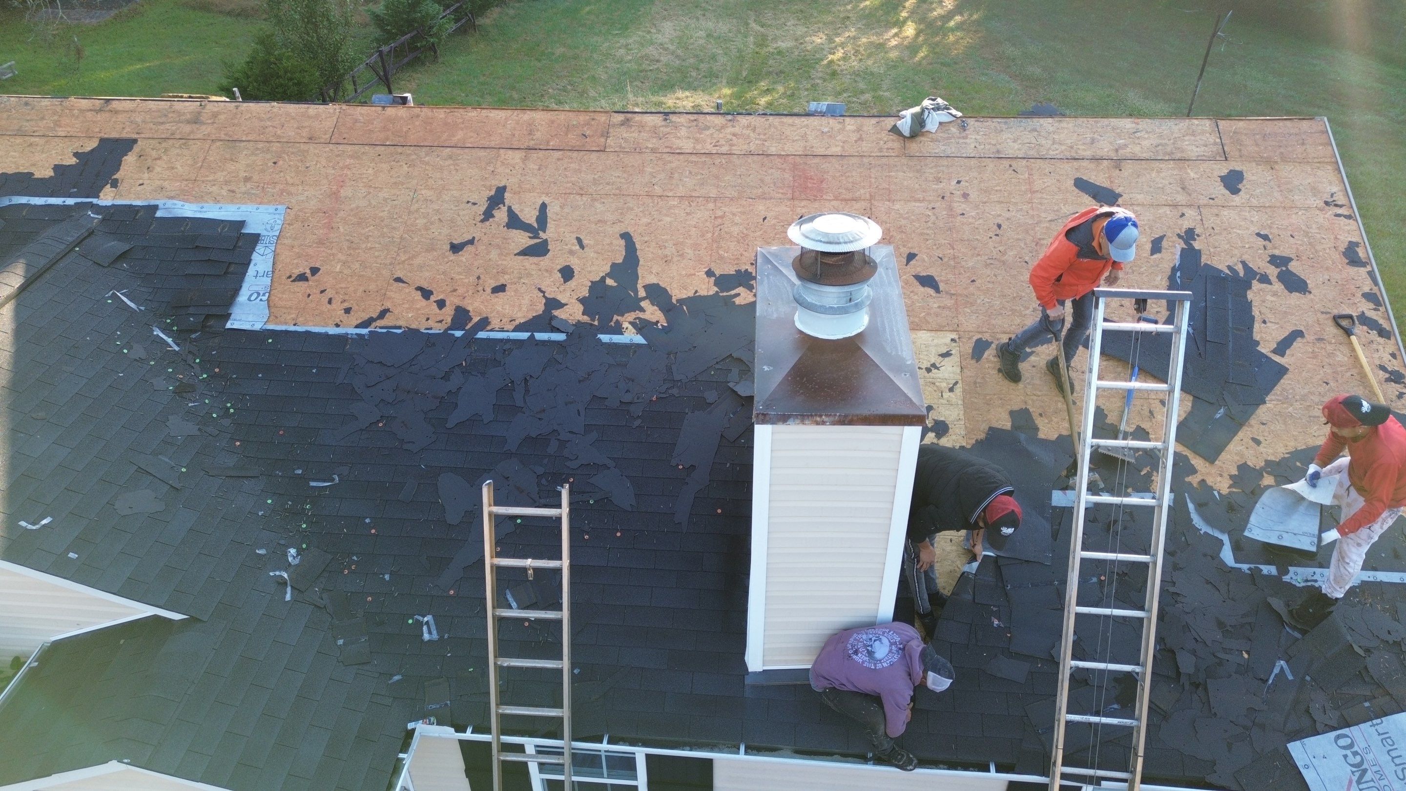 Roof replacement and interior repair by hail and wind damage by Just Brilliant Restoration JBR