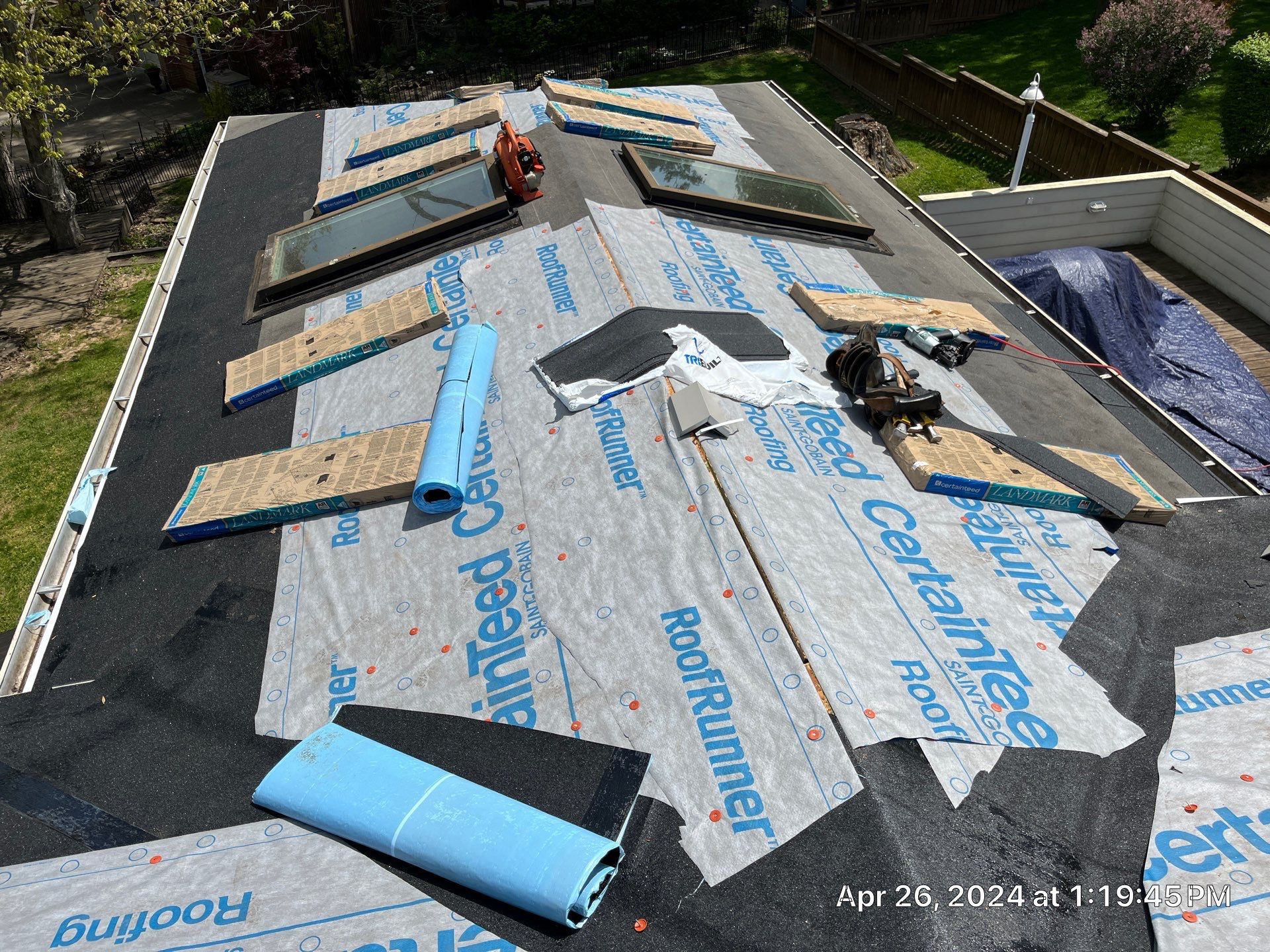 Residential Roofing Installation using Certainteed Landmark Pro Shingles by Fahey Roofing + Contracting