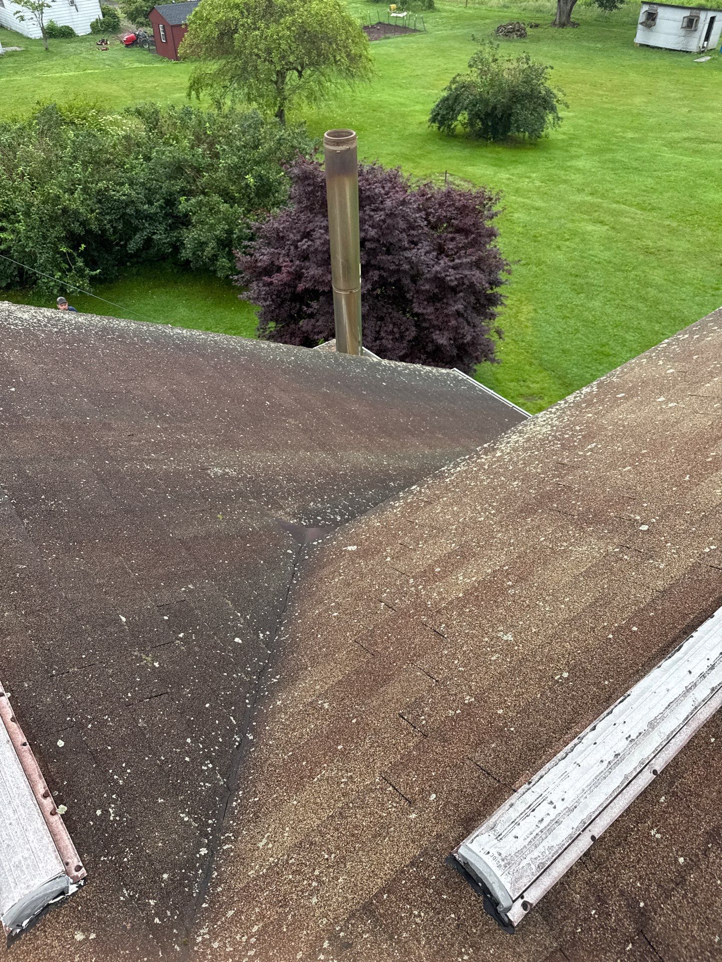 Metal Roof Replacement Using Ash Gray Panels in Tower City by Esh Builders