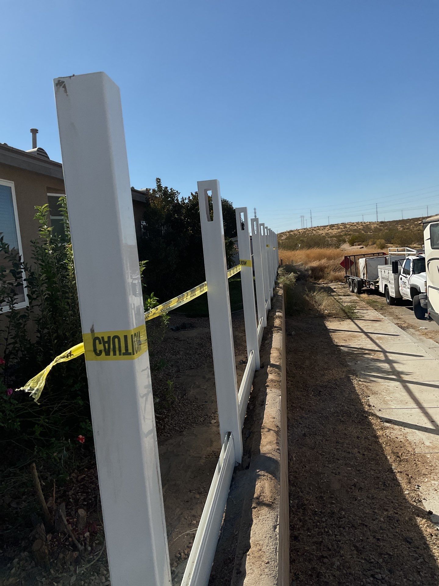 Fence Installation using Vinyl by Fence Guys Inc. 