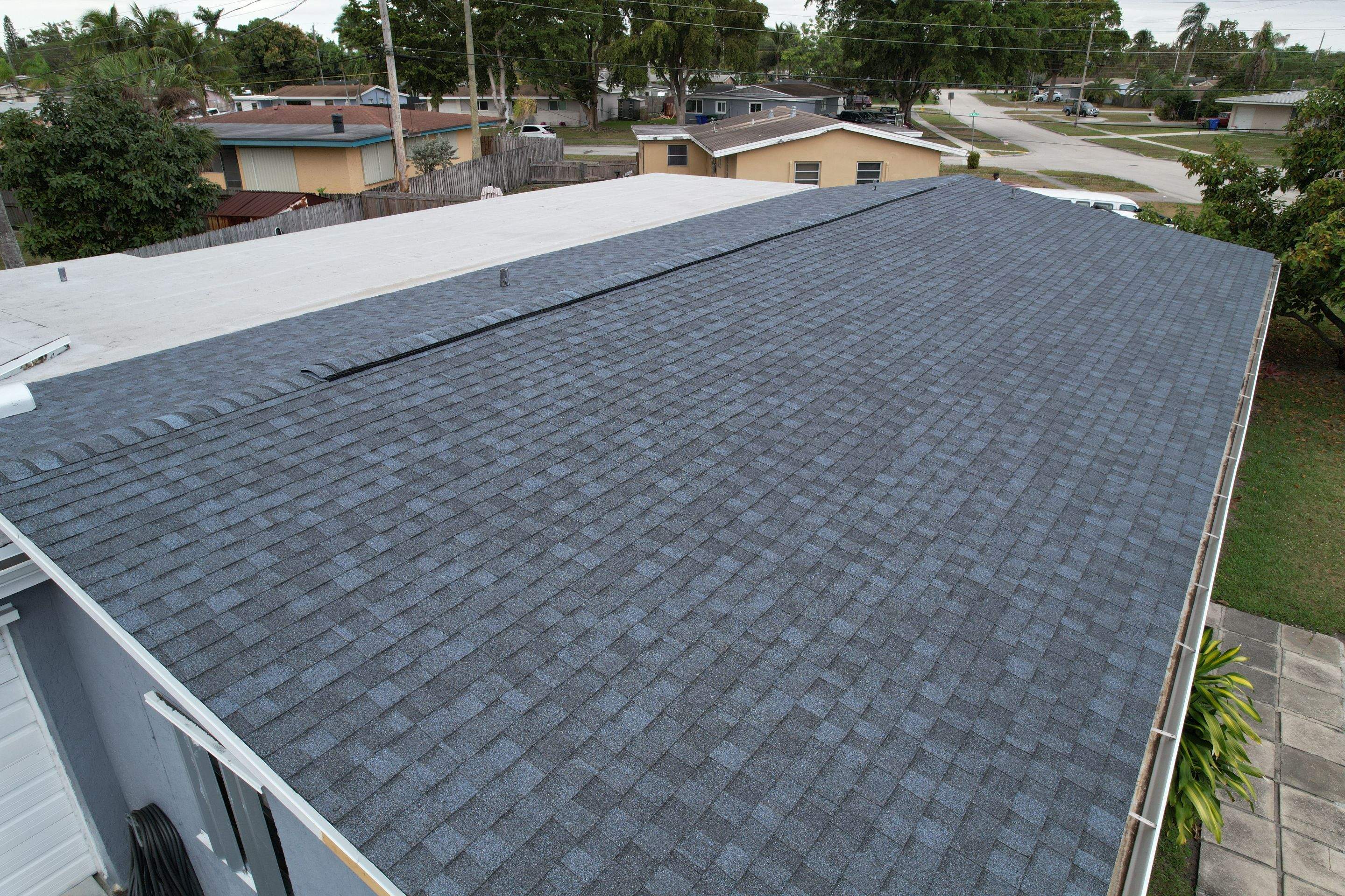 Shingles & Flat using CT Landmark Pro Ar Coastal Blue by Roofing Recovery