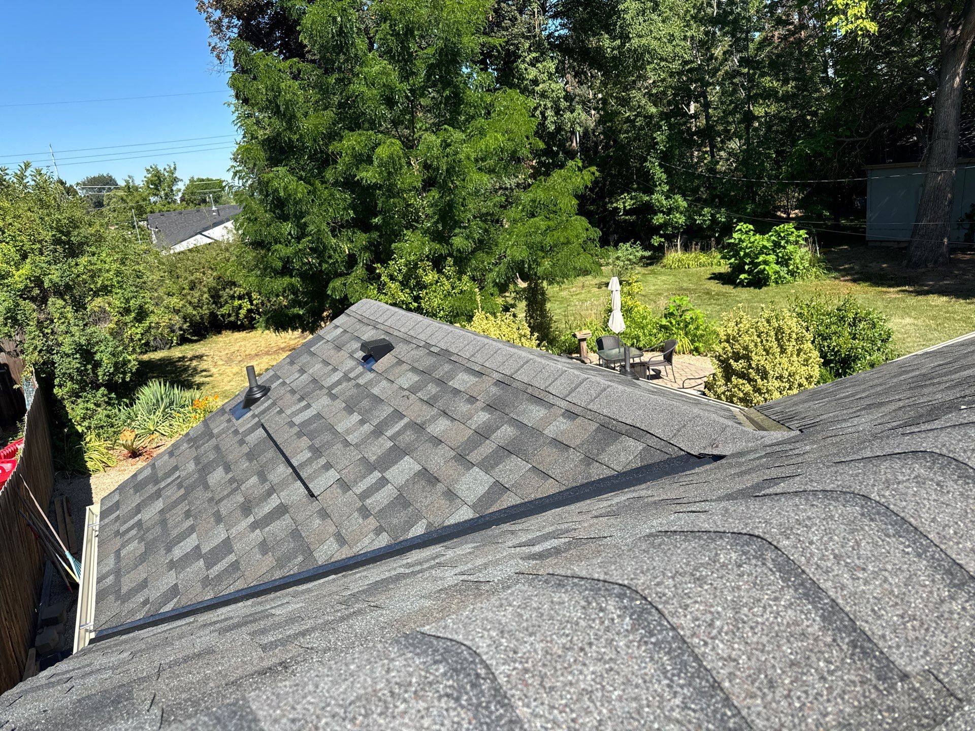 Residential Roof Replacement With Gray Architectural Shingles in Boise by Olive Roofing