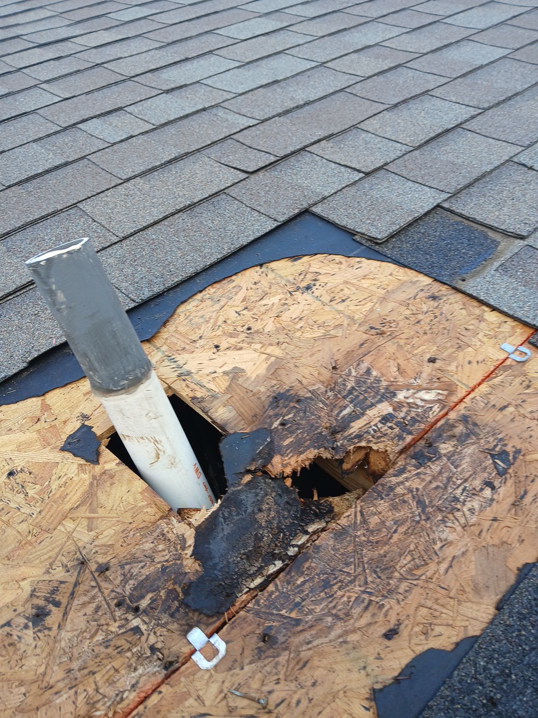 Hail Damage using Owen's Corning Duration (Lifetime) Shingles by Roof Repair Company