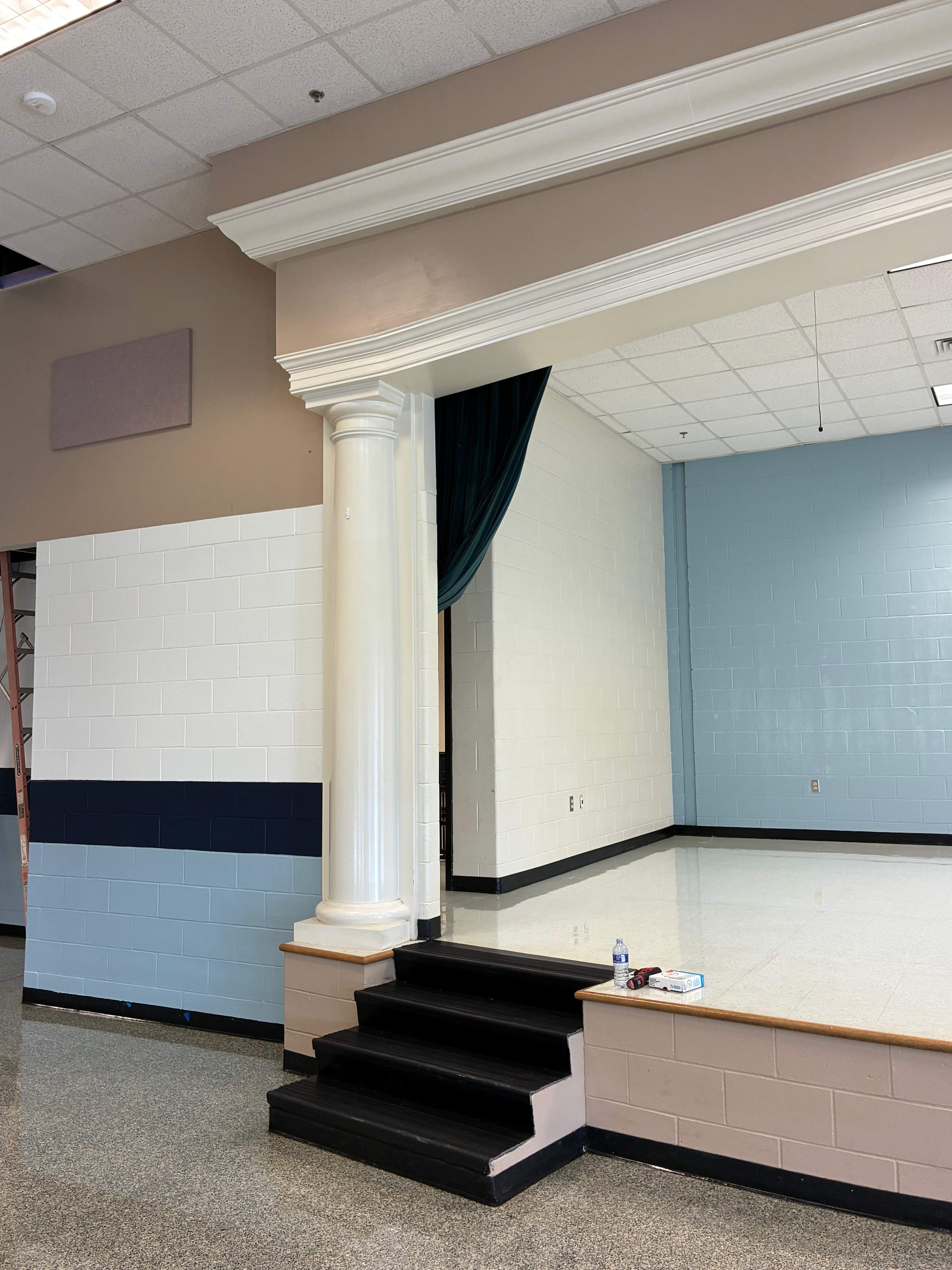 Chestatee Elementary School Cafeteria Painting by Five Star Painting