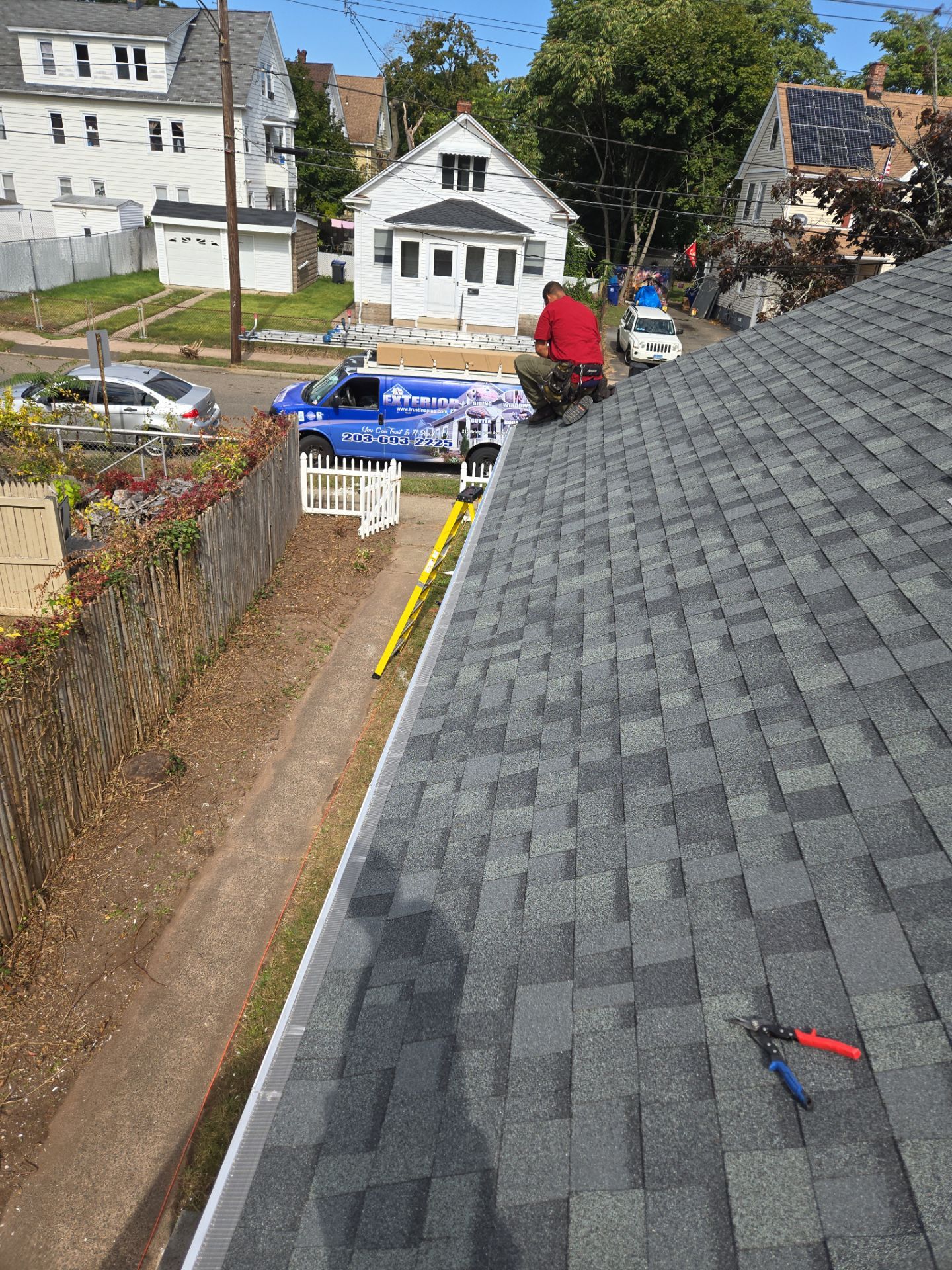 Residential Roofing Installation using Owens Corning TruDefinition Duration - Estate Gray by A Plus Exterior