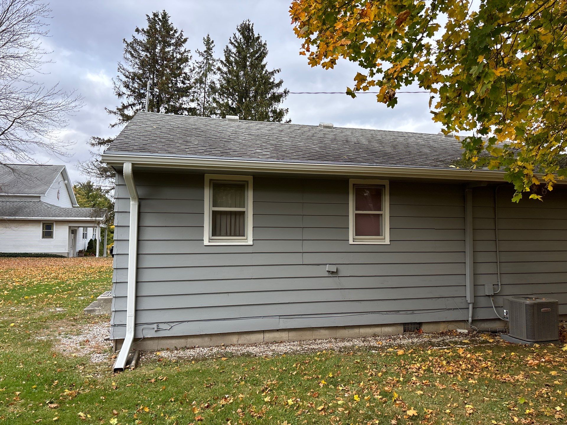 Gutter Installation using Seamless Gutters- Aluminum with Gutter Protection by Acme Exteriors