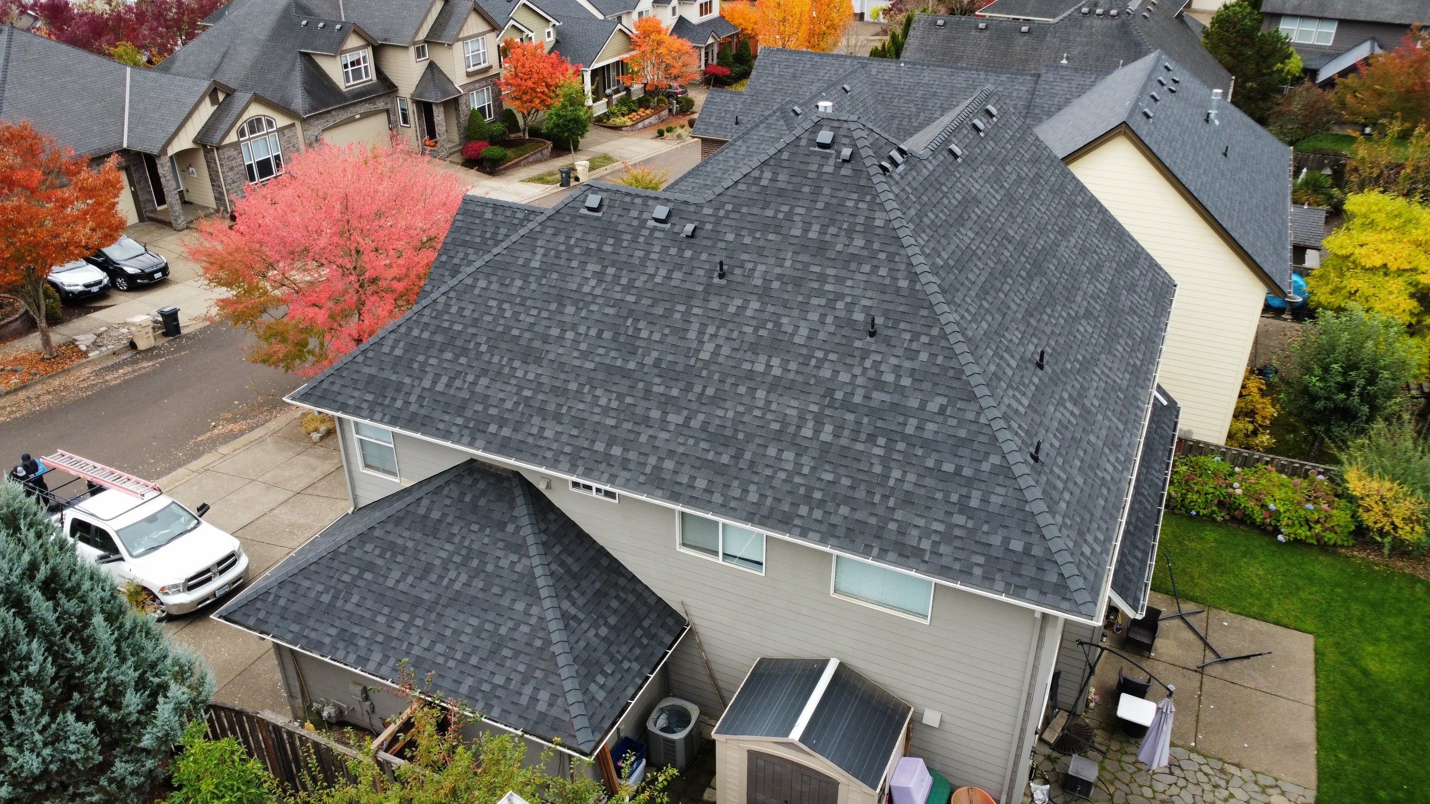 IKO Dynasty Granite Black by Orezona Building & Roofing Company, Inc.