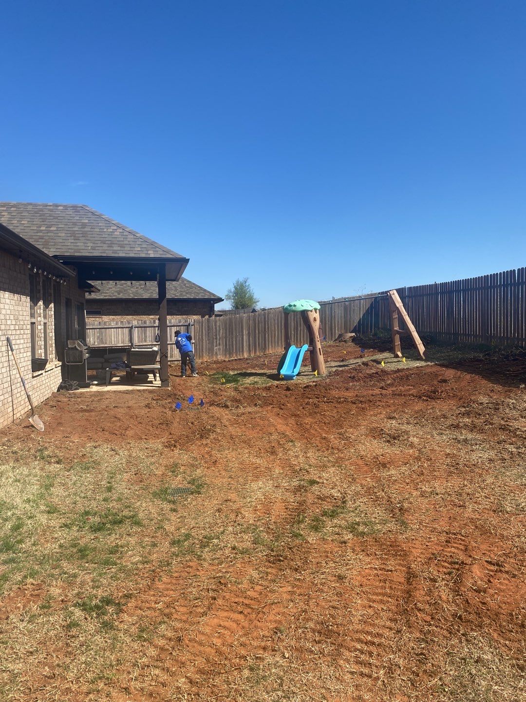 Retaining wall / Playground by Clays Services Inc