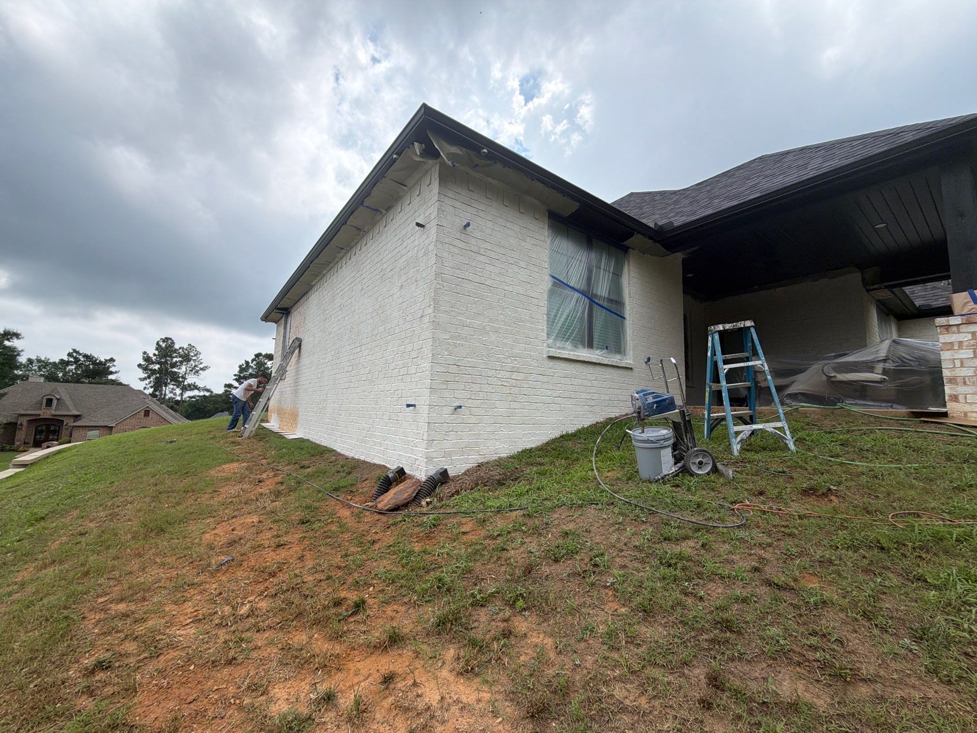 Bright Brick Repaint in Tyler, TX by Quality Coats Painting