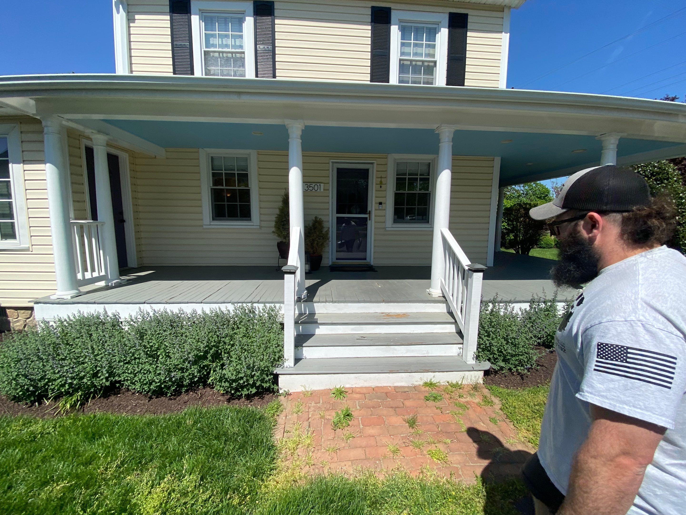 Front Porch Transformation using Timbertech Decking by The Smet Companies, LLC