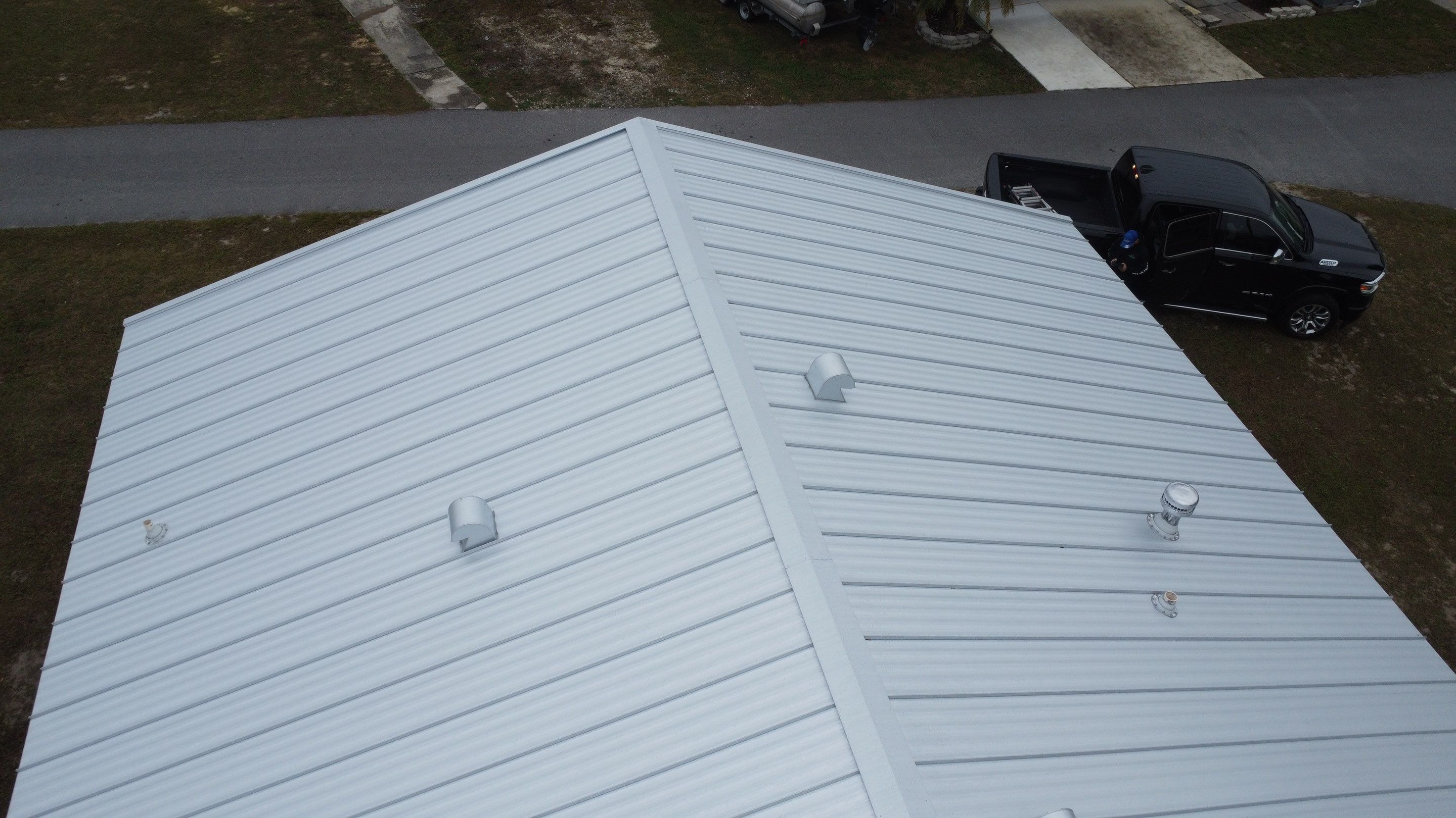Bright White Standing Seam by Reimagine Roofing