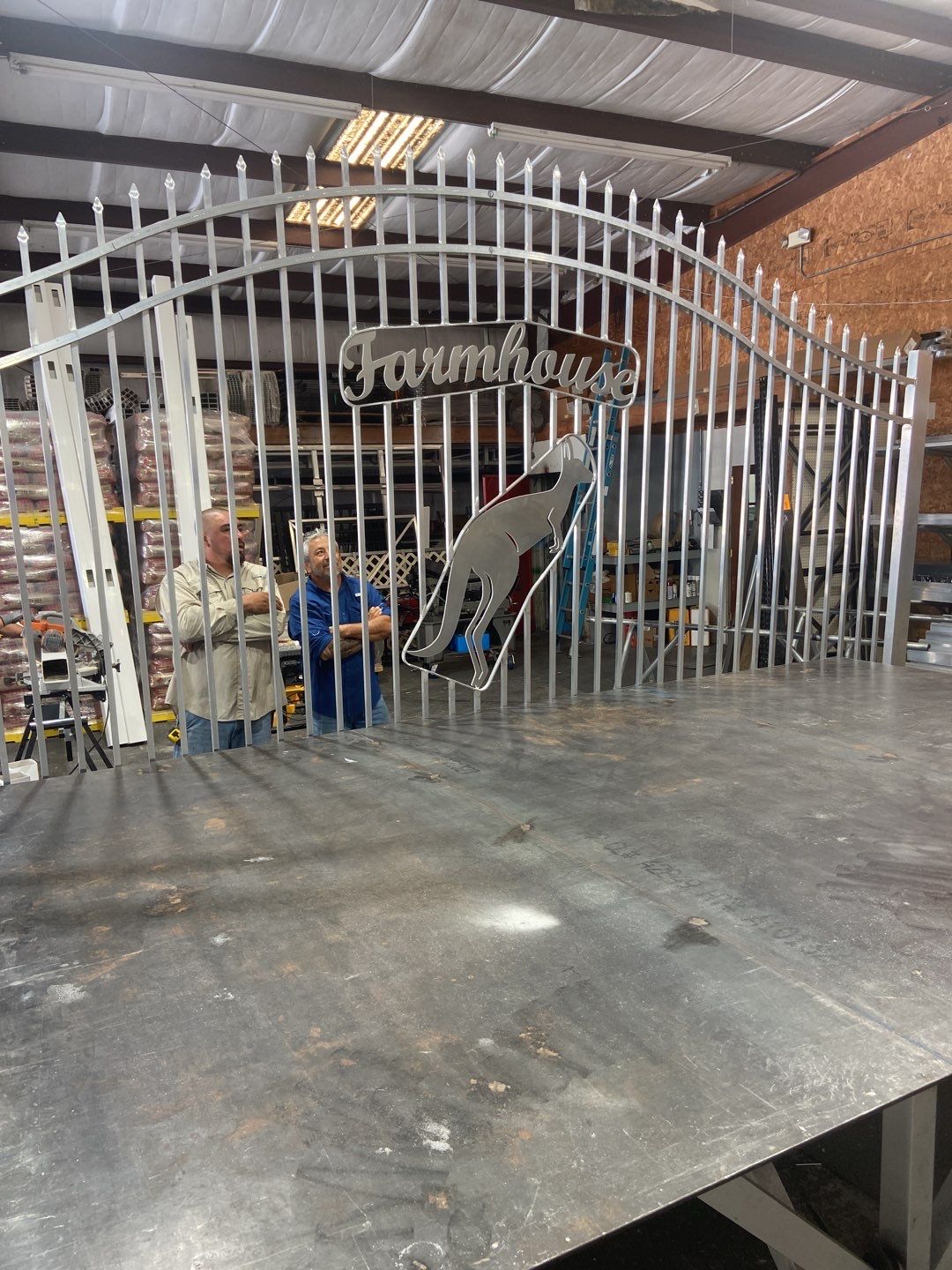 Farmhouse Estate Gate With Liftmaster Gate Operator by Asap fence and gates, LLC
