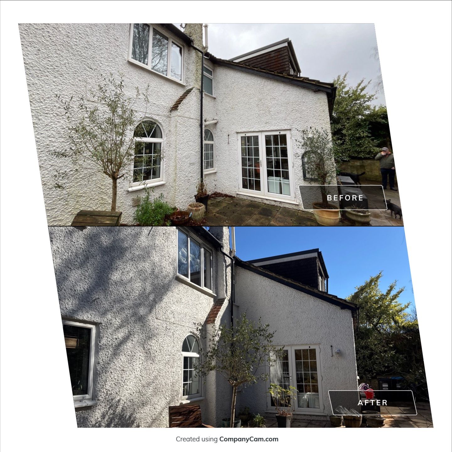 Render Clean using Pureseal Biocide by Ges Exterior Cleaning ltd