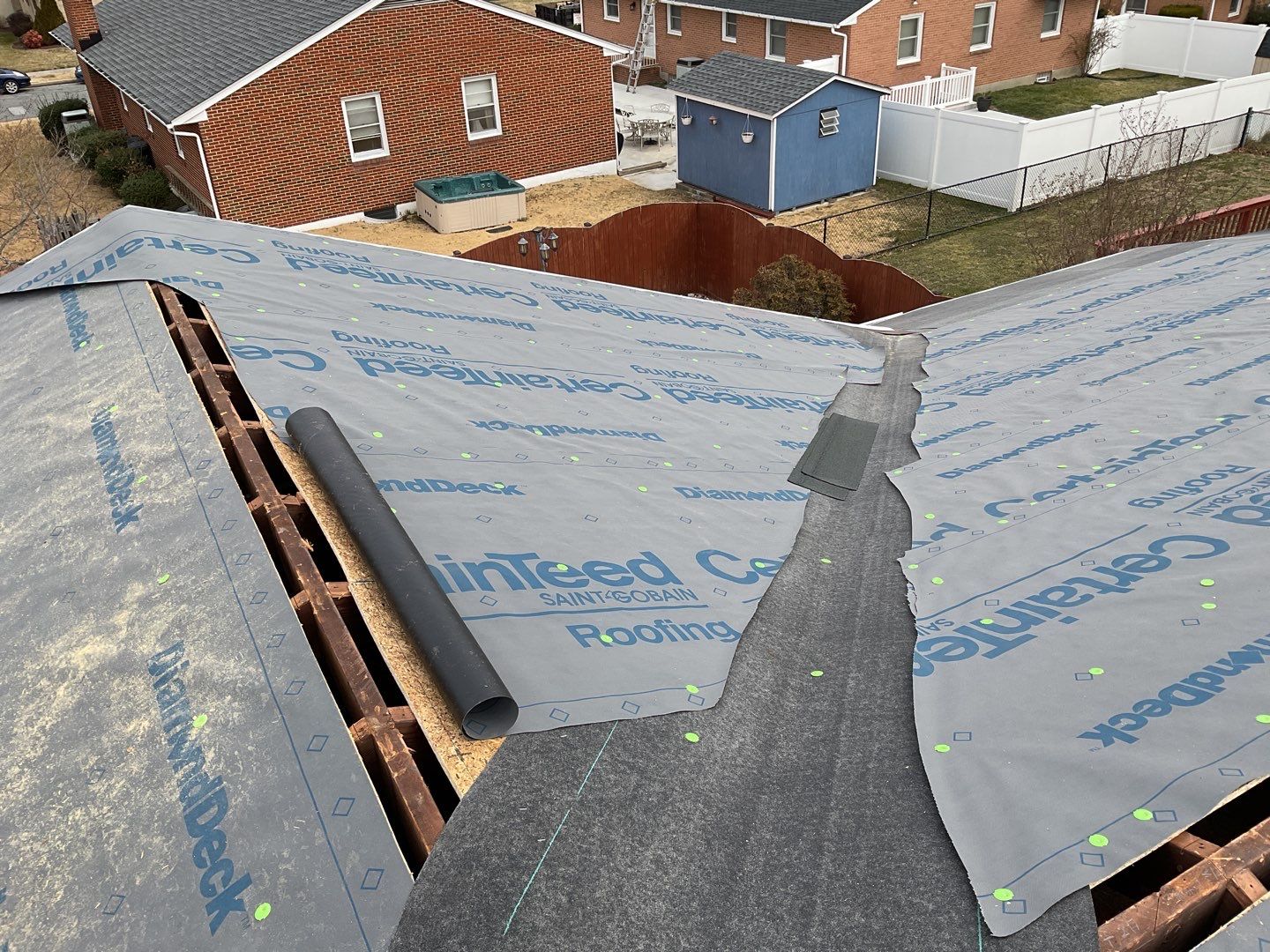 Residential Roofing Installation using CertainTeed Shingles by Alpha Design Services