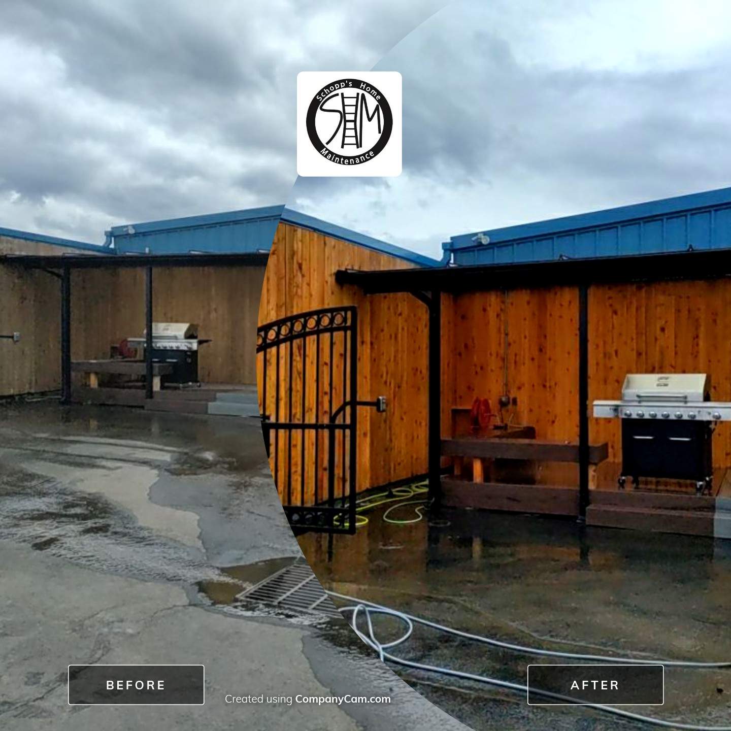 Cedar Siding Restoration using Sharkskin Brightener by Paul Schopp