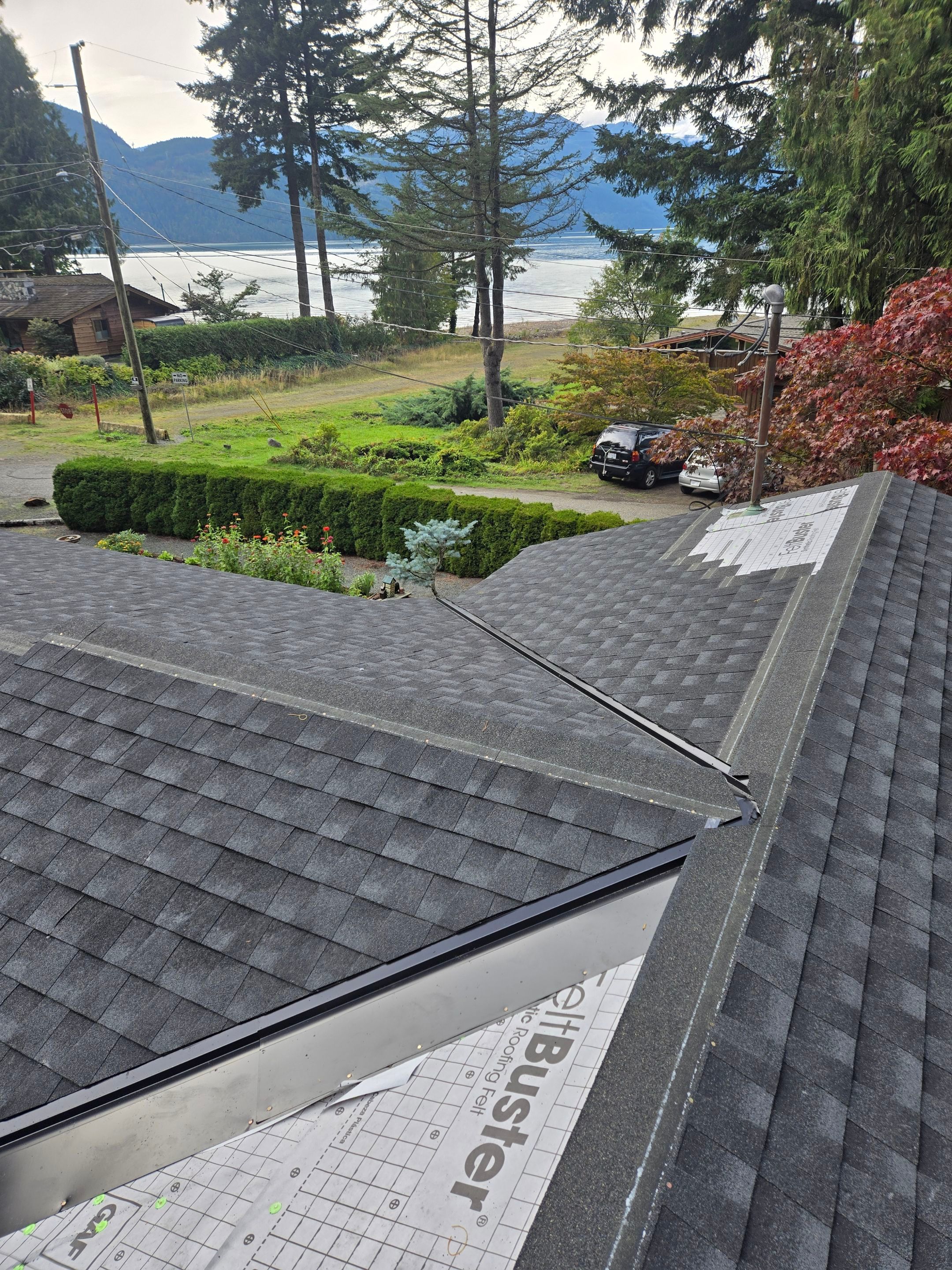 Residential Reroof Shingle - Charcoal by Top Notch Roofing Inc