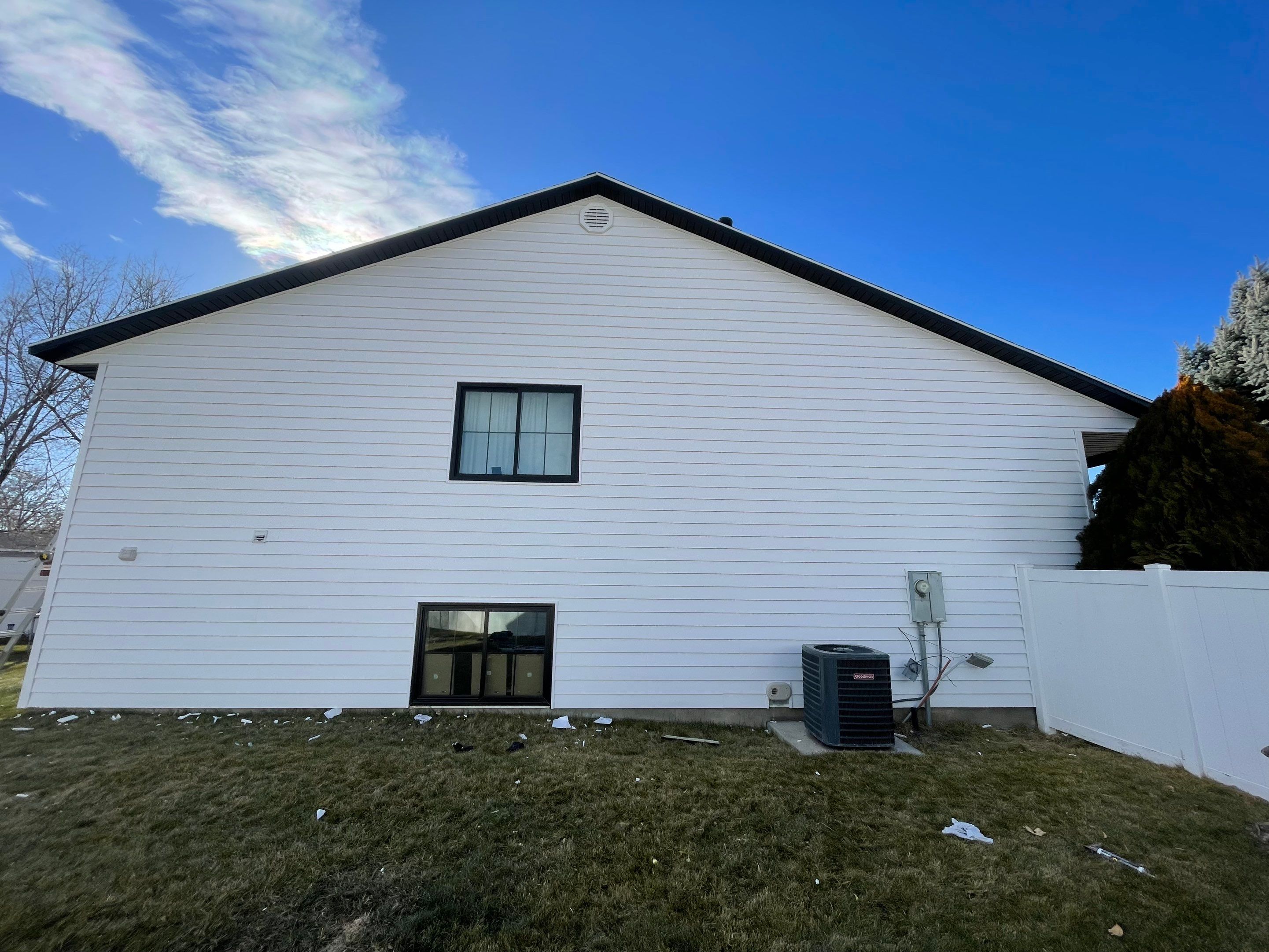 Orem | Premium Insulated Exterior Upgrade | Crisp White & Iron Gray by Ideal Siding Utah