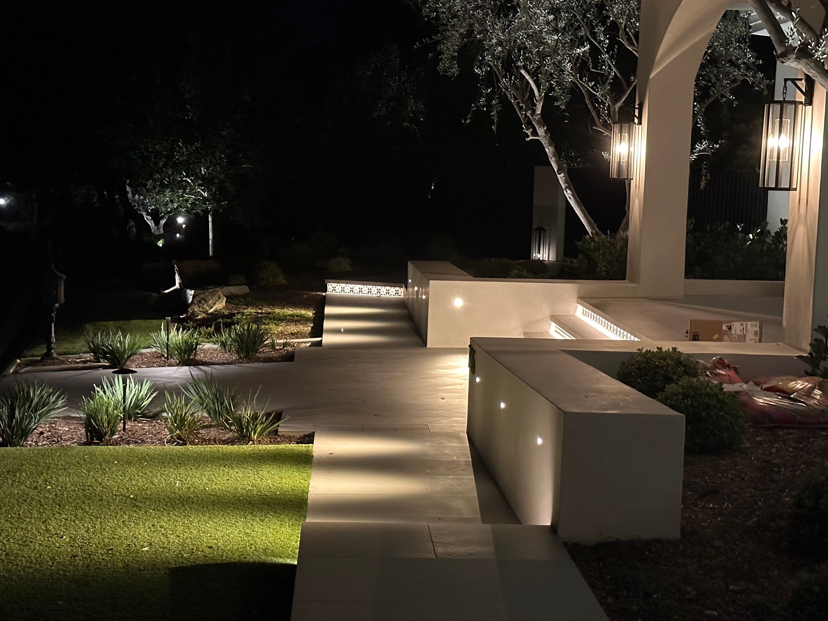 Lutron HomeWorks Integration and Landscape Lighting in Westlake Village by Outdoor Lights + Shades