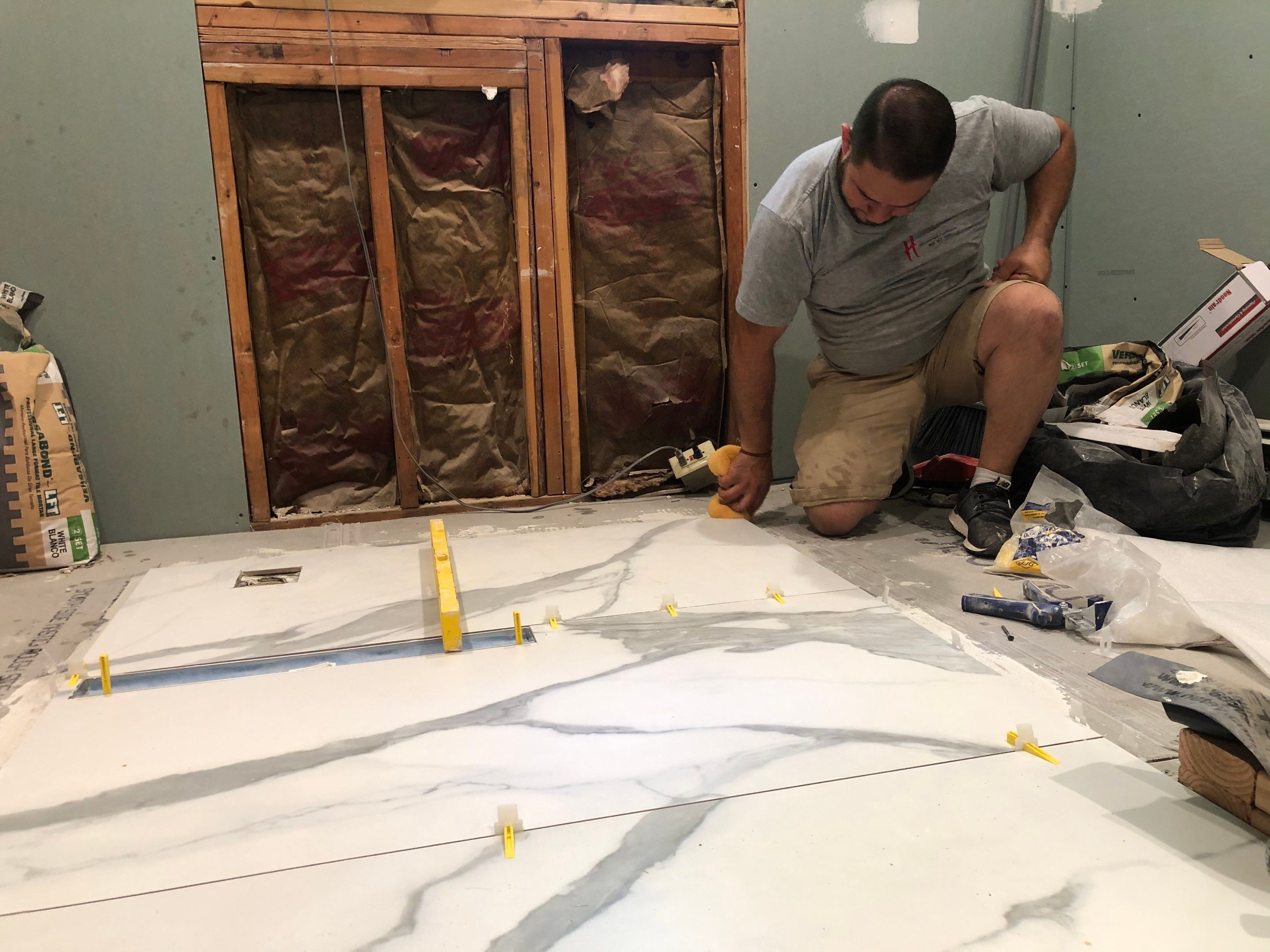 Bathroom Remodel using Tile by Home Concepts Construction