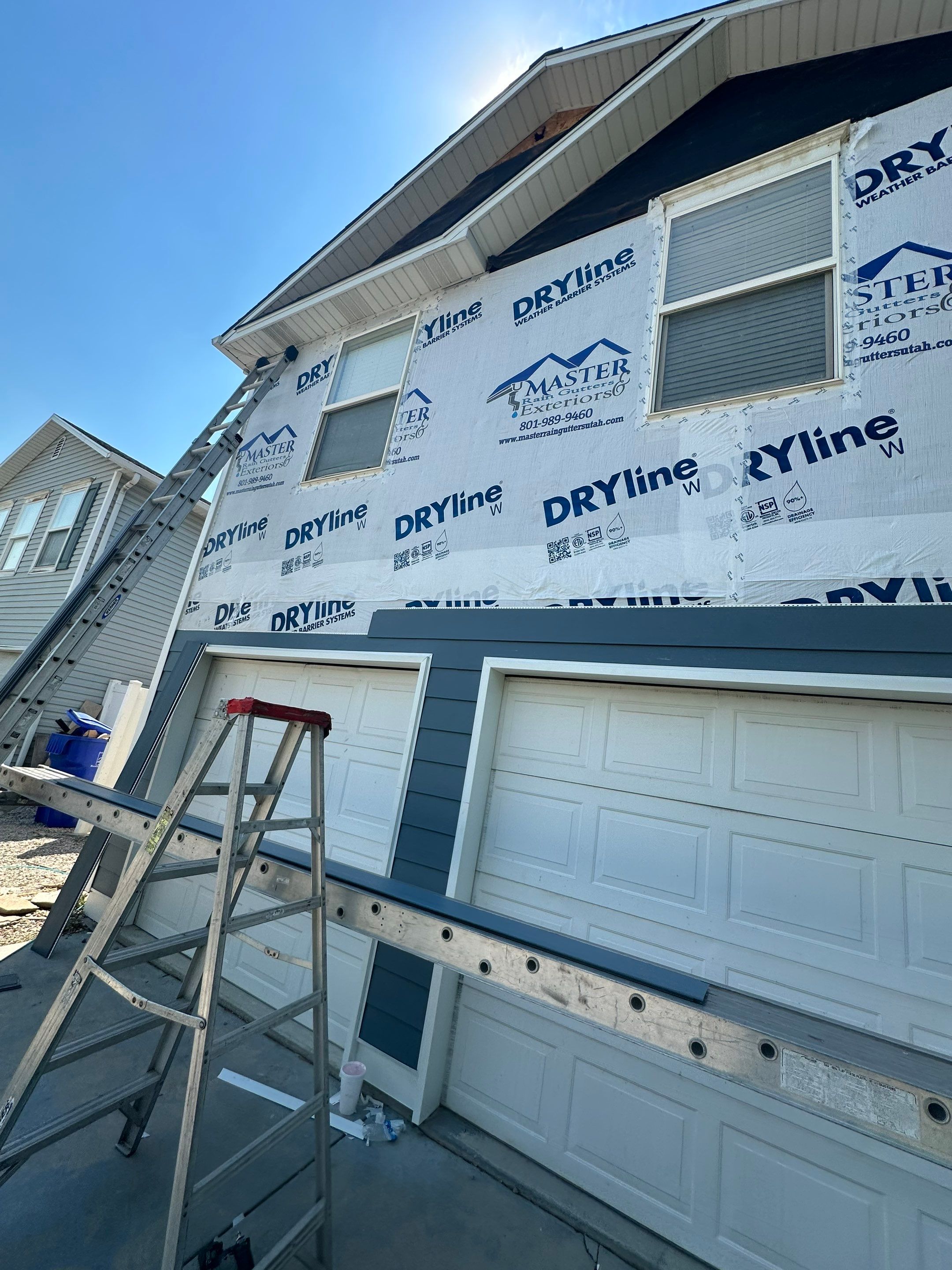 Project in Saratoga Springs by Master Rain Gutters.