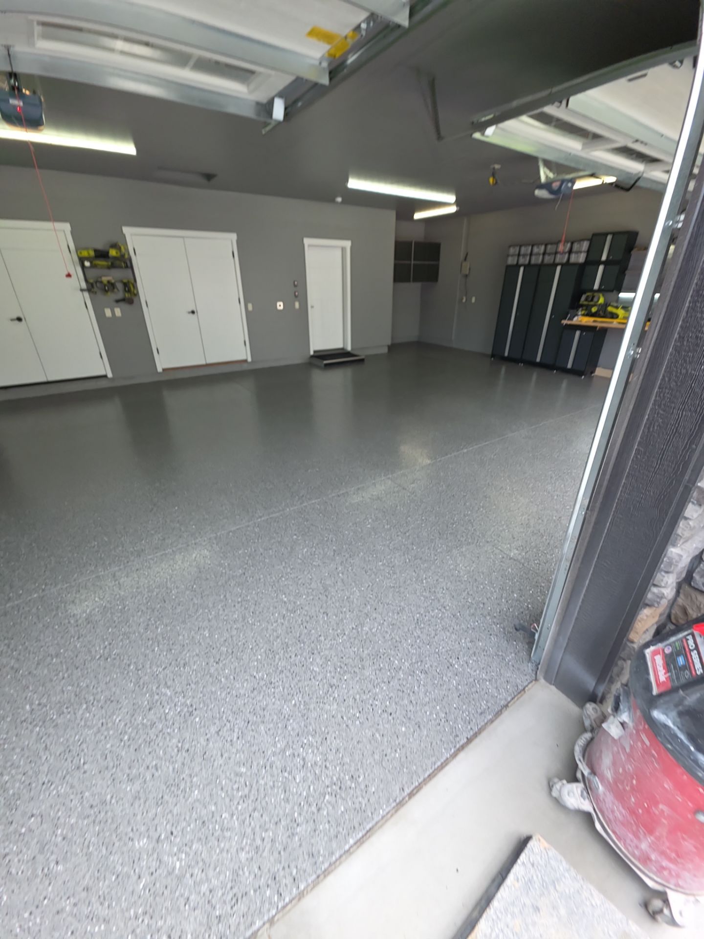 Spokane Garage Floor Transformation with Slate Hybrid Polyaspartic Coating by Croc Coatings, LLC
