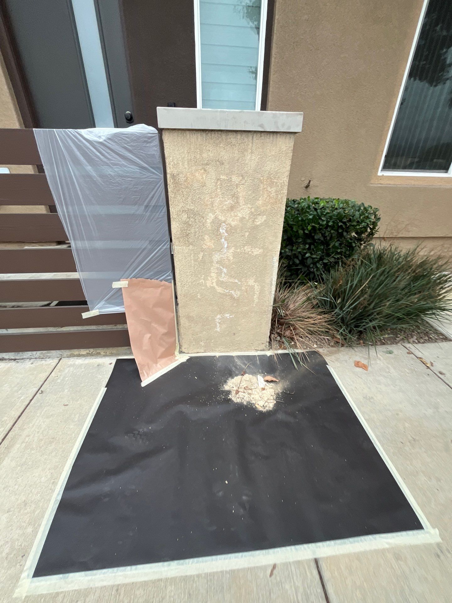 Pillar Stucco Repair in Glendora by One Stop Source