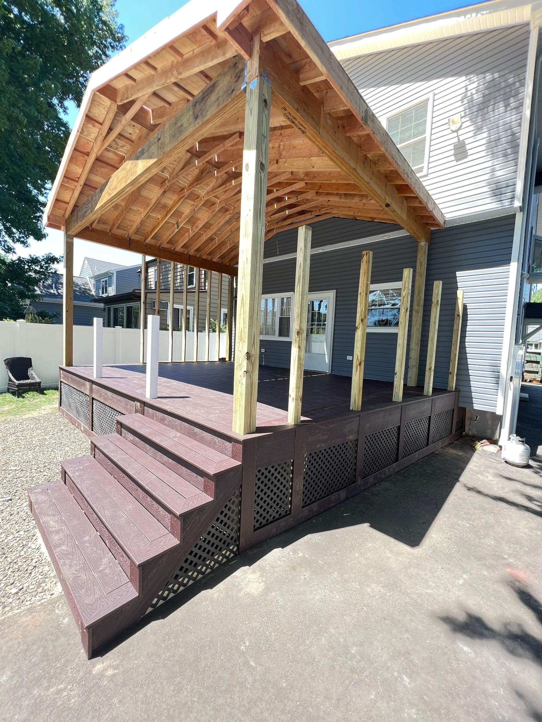 New Deck With Porch by deck guardian