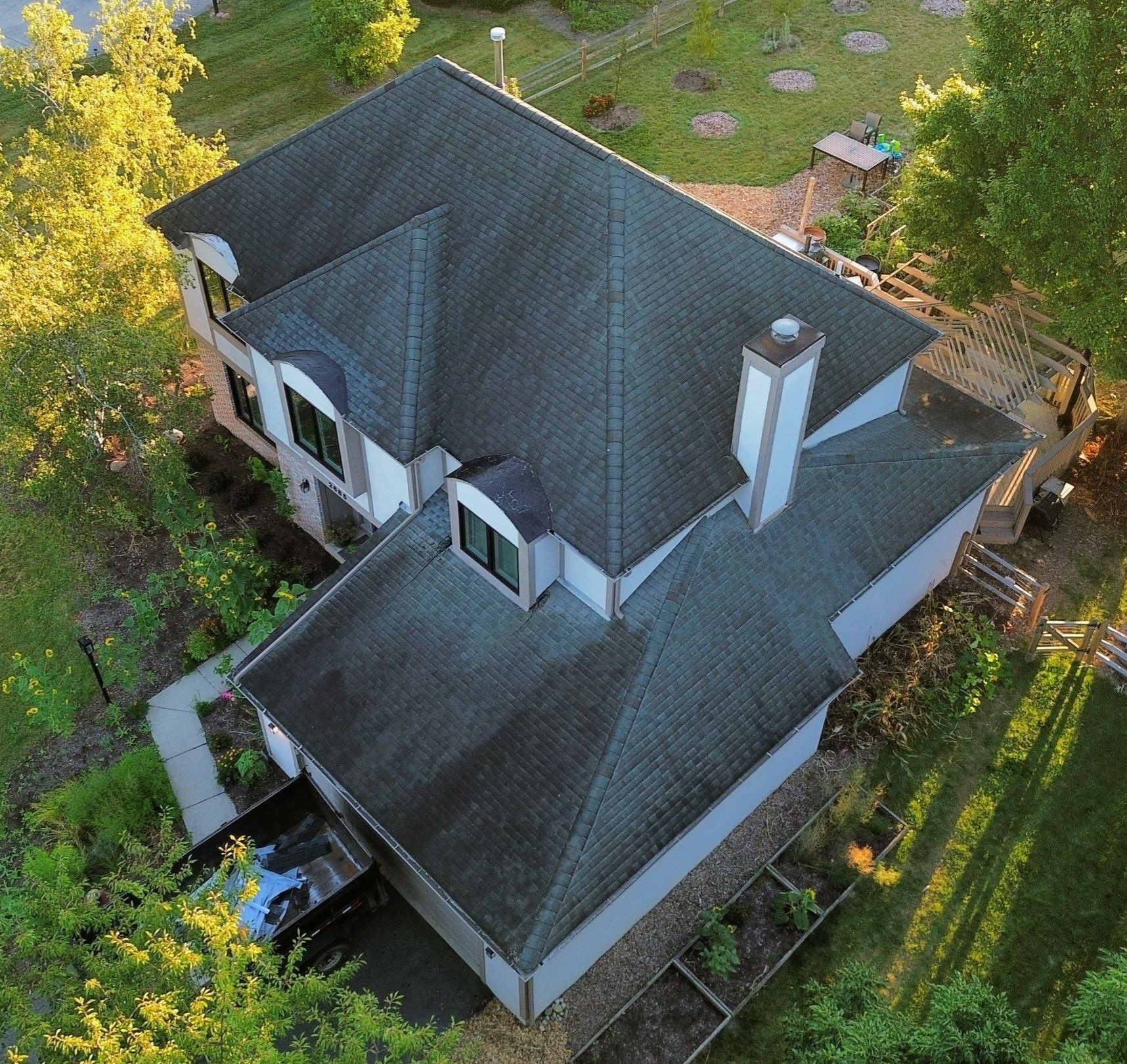 Roof Replacement, Gutters, Copper Chimney Cap by Know-A-Guy Roofing & Exteriors 