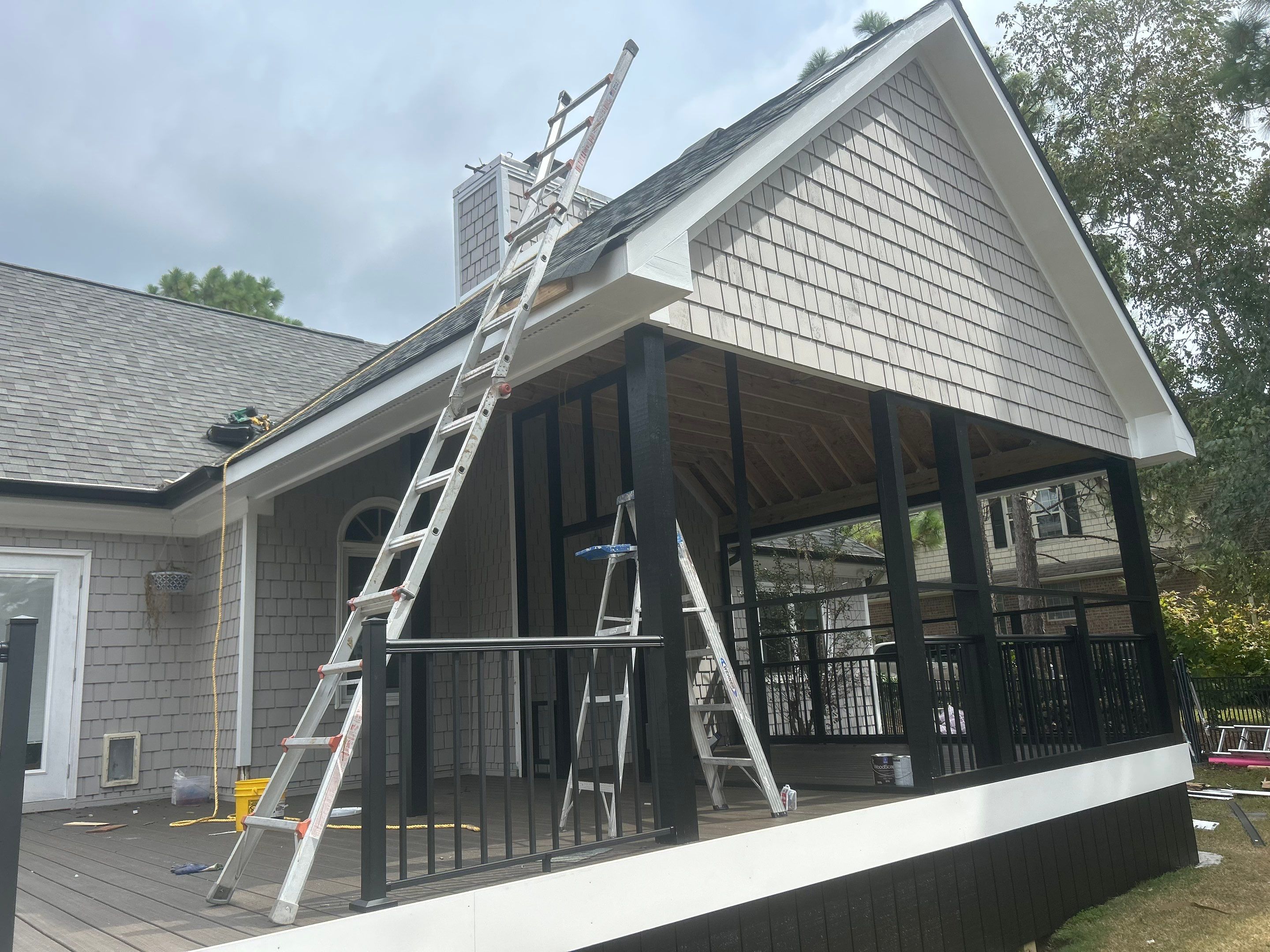 Back Porch Addition in Beau Rivage  by RGR Construction and Roofing, LLC