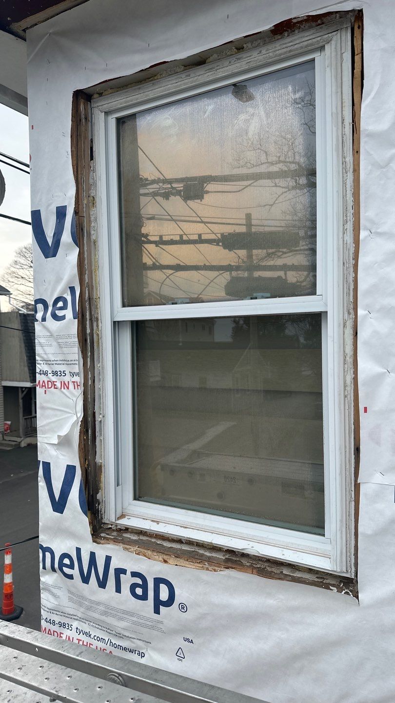 Siding Installation using Hardie Plank Aged Pewter by A Plus Exterior