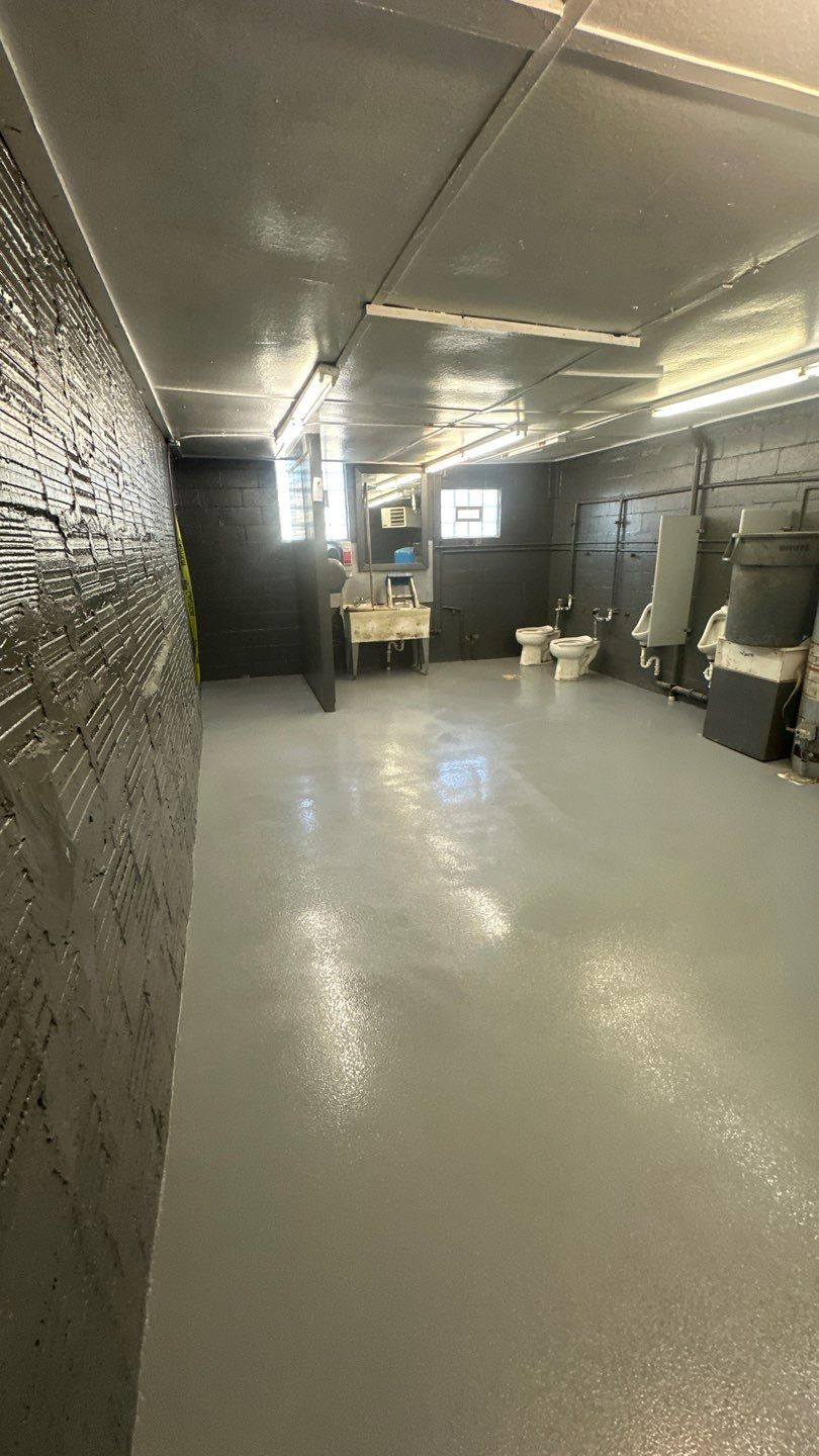 Industrial Grey Grit Project in Mars by Floors in a Day, Inc
