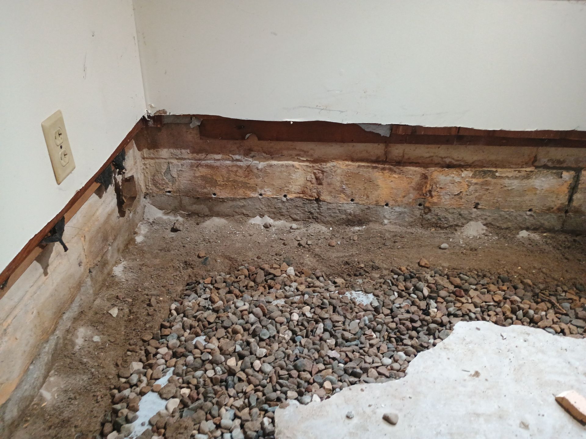 Completing the Connection for Lisa's Drain Tile System by Waterproofing Northeast