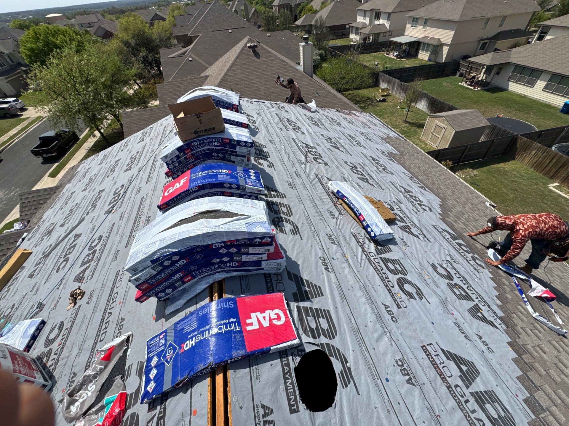 Residential Roof Replacement using GAF WEATHERED WOOD by Elite Roofing LLC